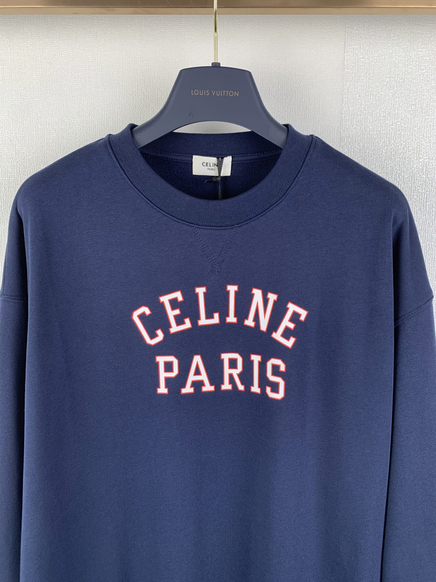 CELINE Sweatshirt / Cotton Fleece Navy  (RY0S1510Z-07RV）