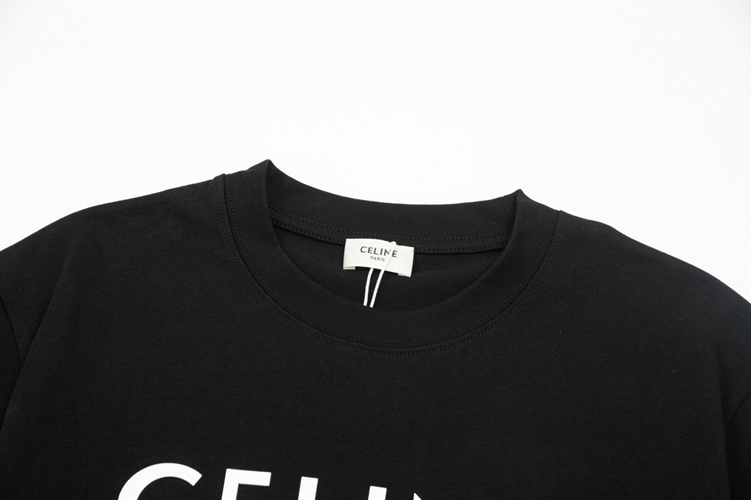 CELINE Loose T-shirt in Cotton Jersey (2X681671Q-38AW）