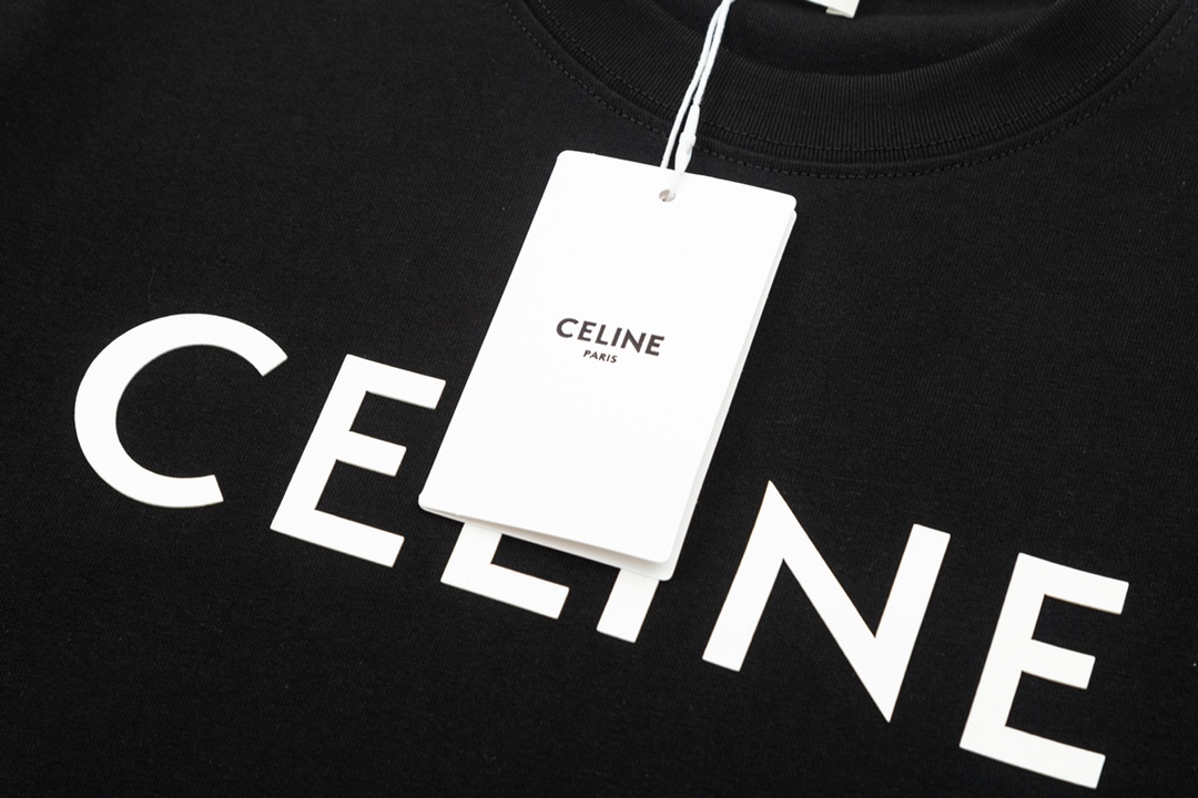 CELINE Loose T-shirt in Cotton Jersey (2X681671Q-38AW）