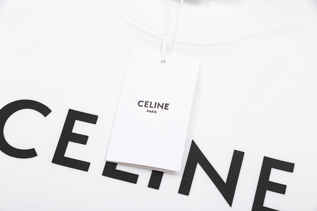 CELINE Loose T-shirt in Cotton Jersey (2X681671Q-38AW）