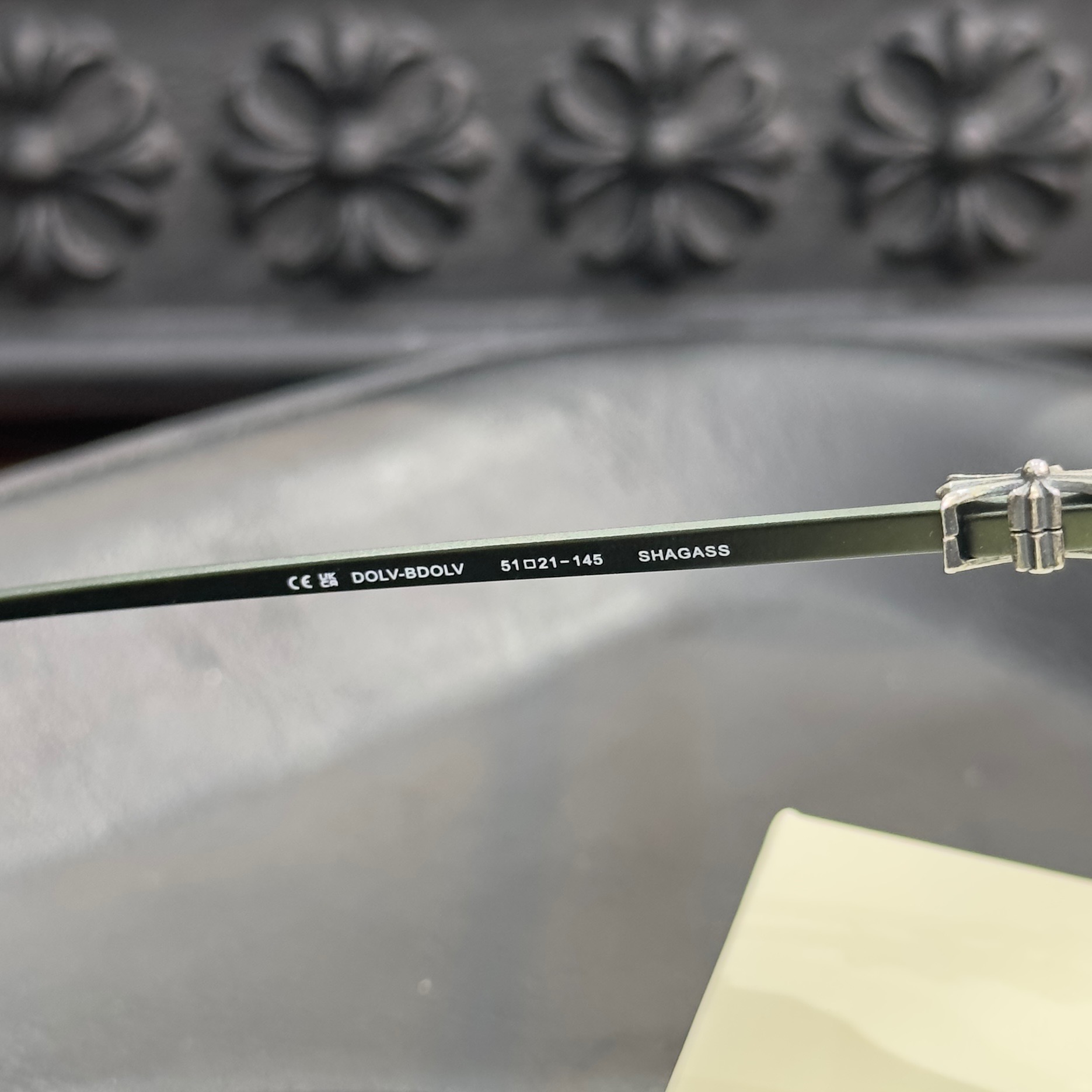 Chrome Hearts Green Irregular Optical Glasses Unisex (CHROME HEARTS 417)