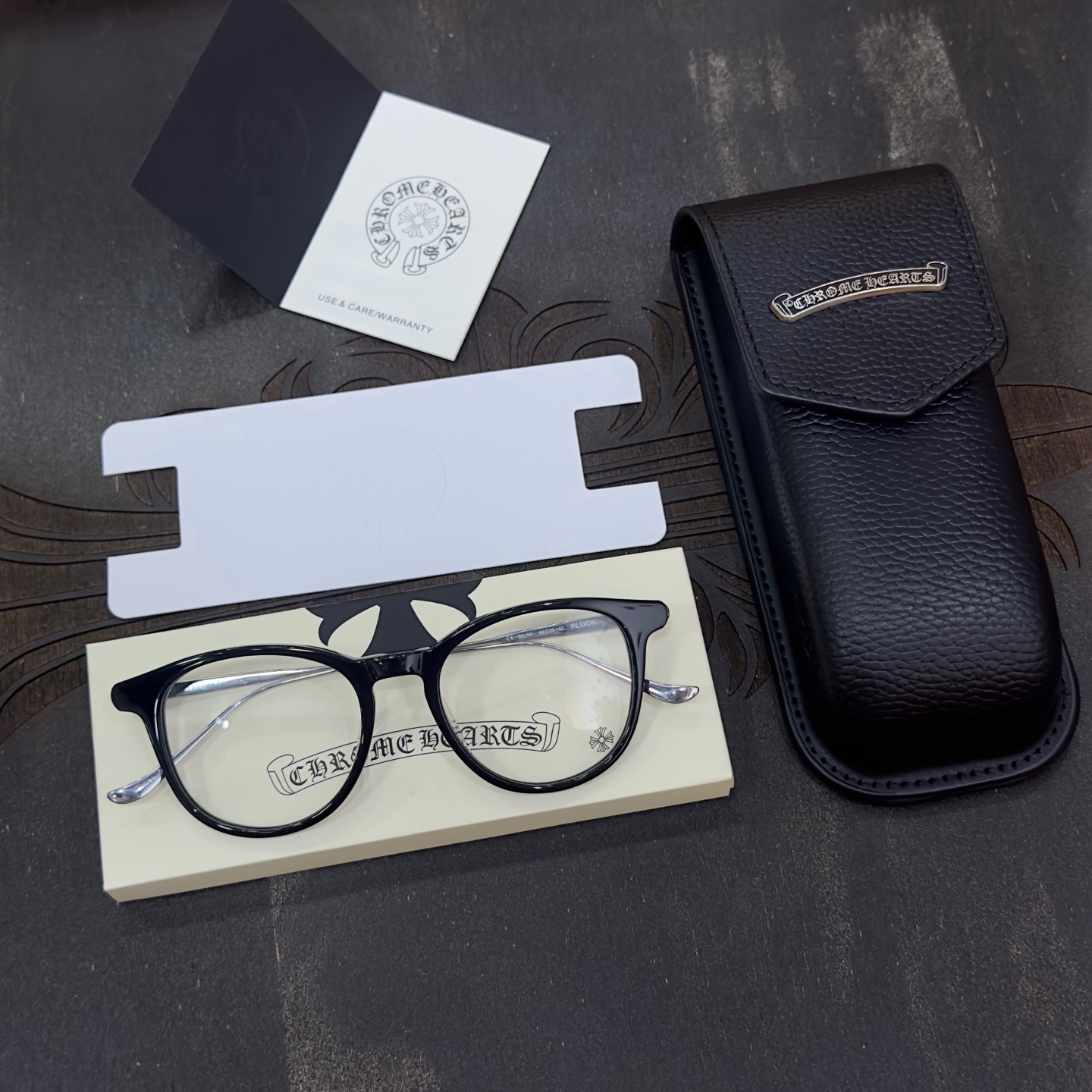 Chrome Hearts JEJE SPOT Floral Cross Glasses (CHROME HEARTS 416)