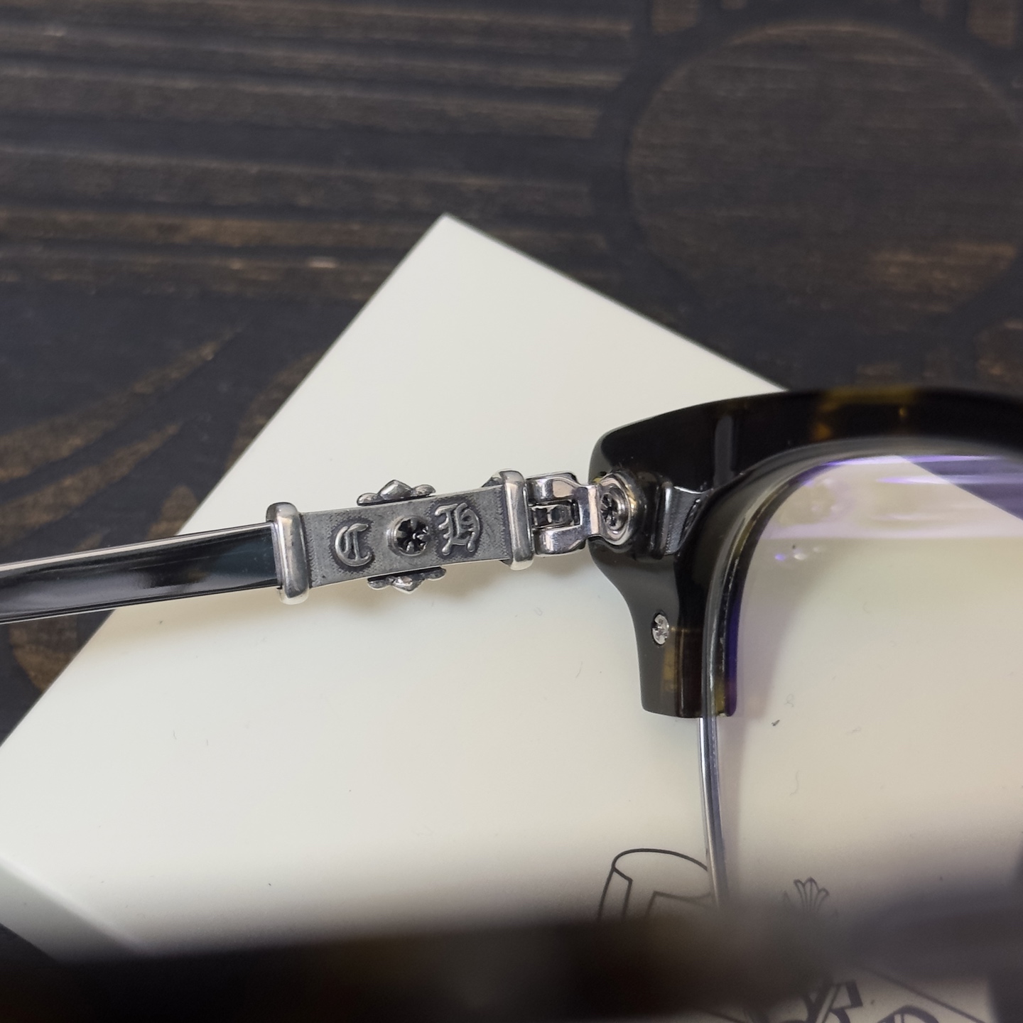【Chrome Hearts】 Bonennoisseur II Black Brushed Silver (CHROME HEARTS 422)