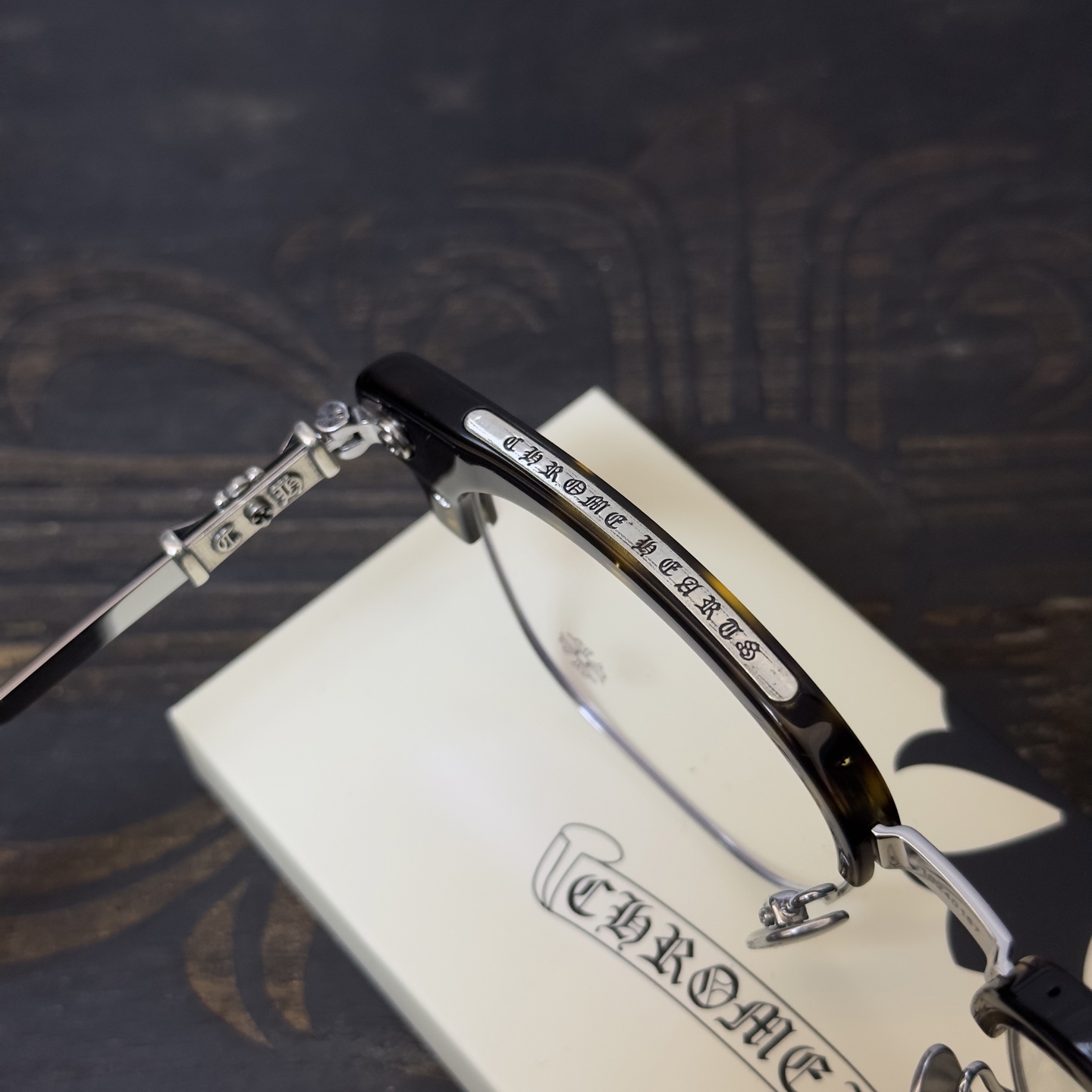 【Chrome Hearts】 Bonennoisseur II Black Brushed Silver (CHROME HEARTS 422)