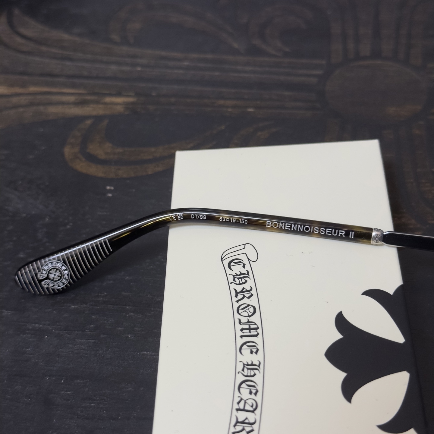 【Chrome Hearts】 Bonennoisseur II Black Brushed Silver (CHROME HEARTS 422)