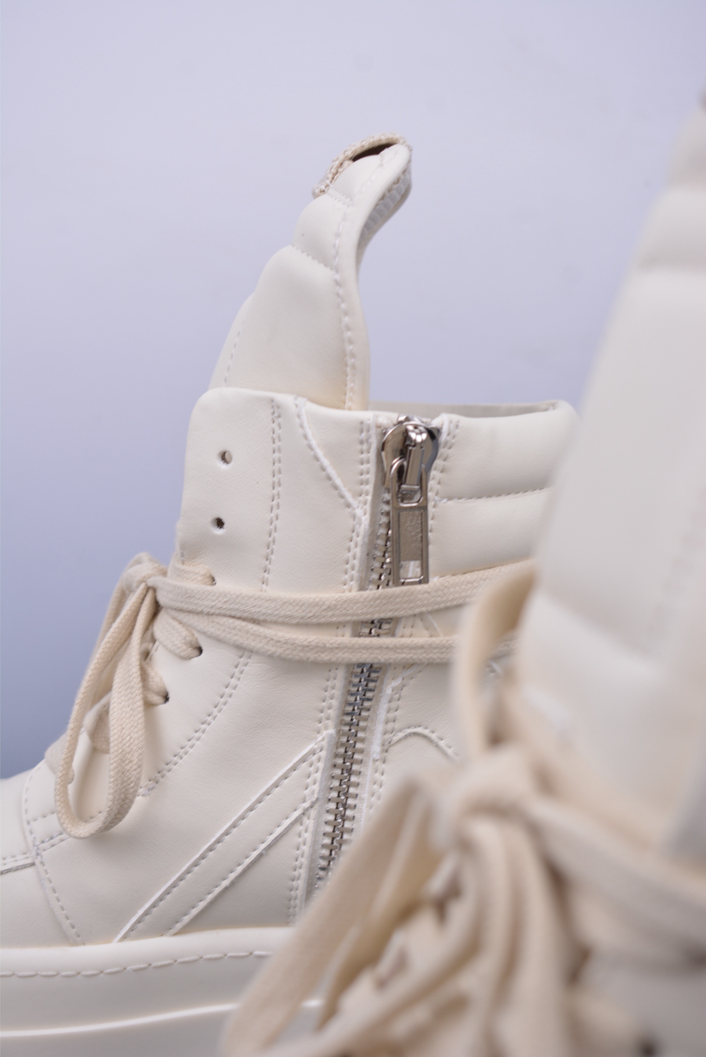  Rick Owens mega bumper white sneakers (RU01E5868LCO1111)