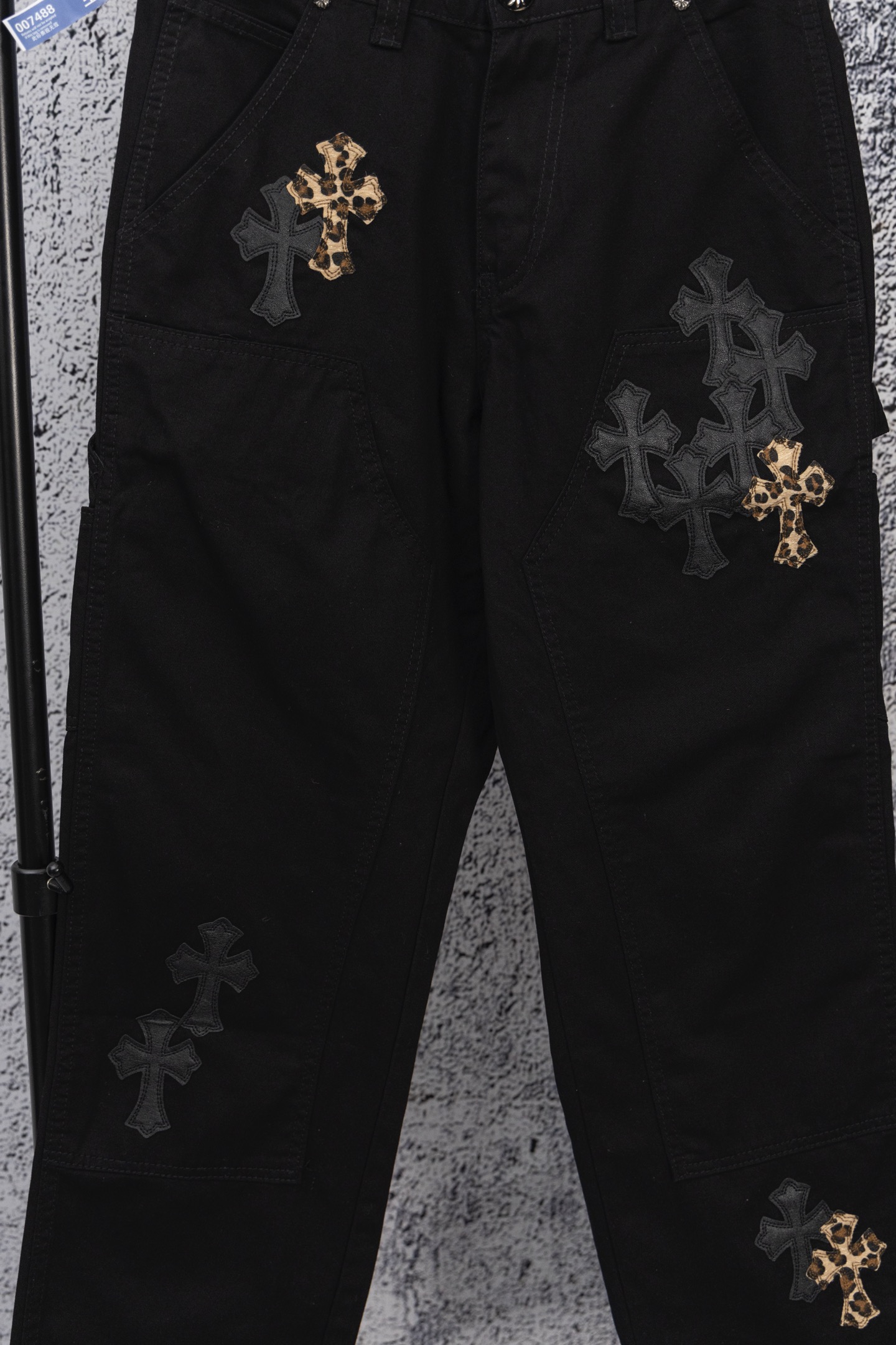 Chrome Heart embroidered print straight-leg jeans（CH-2025102204）
