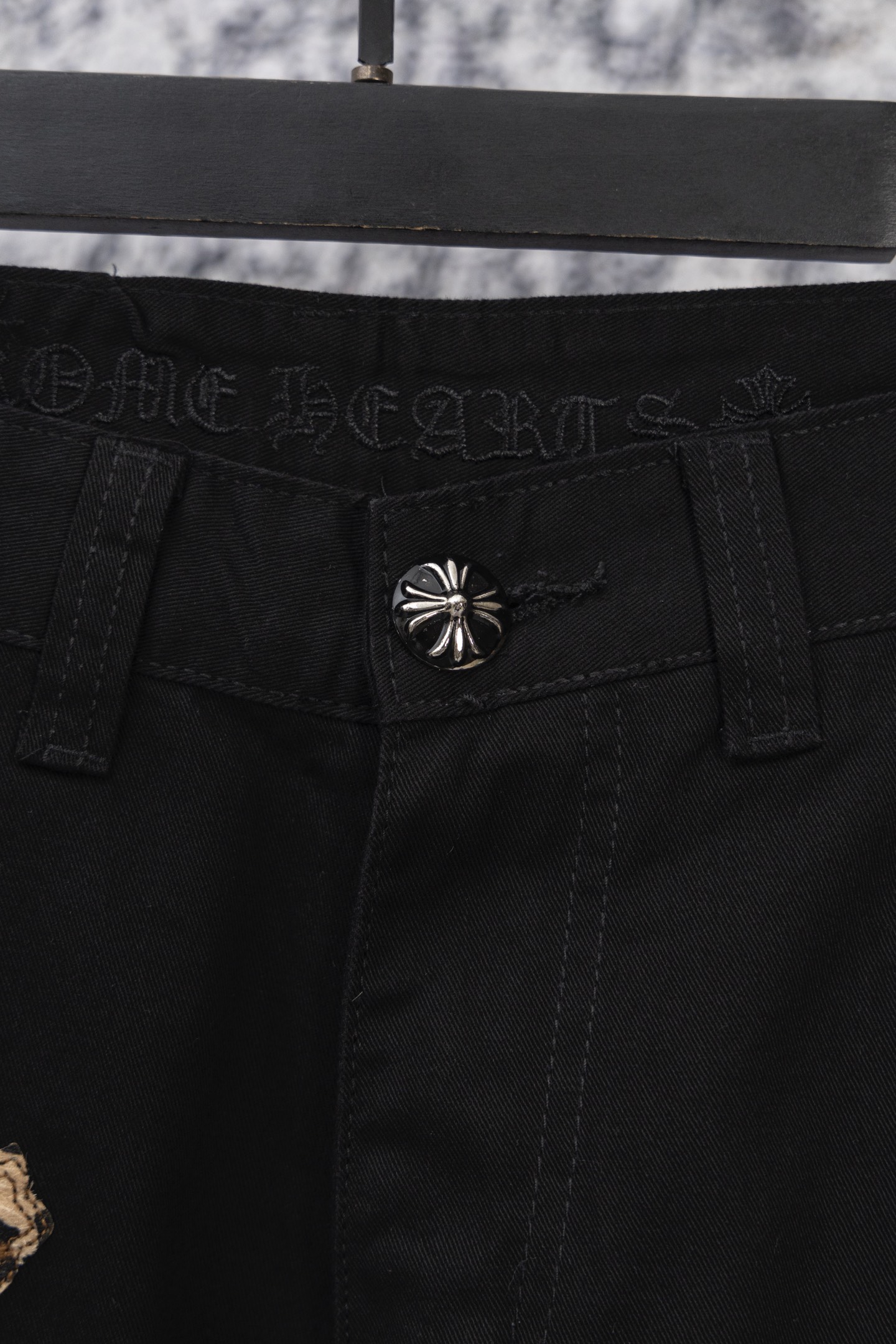 Chrome Heart embroidered print straight-leg jeans（CH-2025102204）