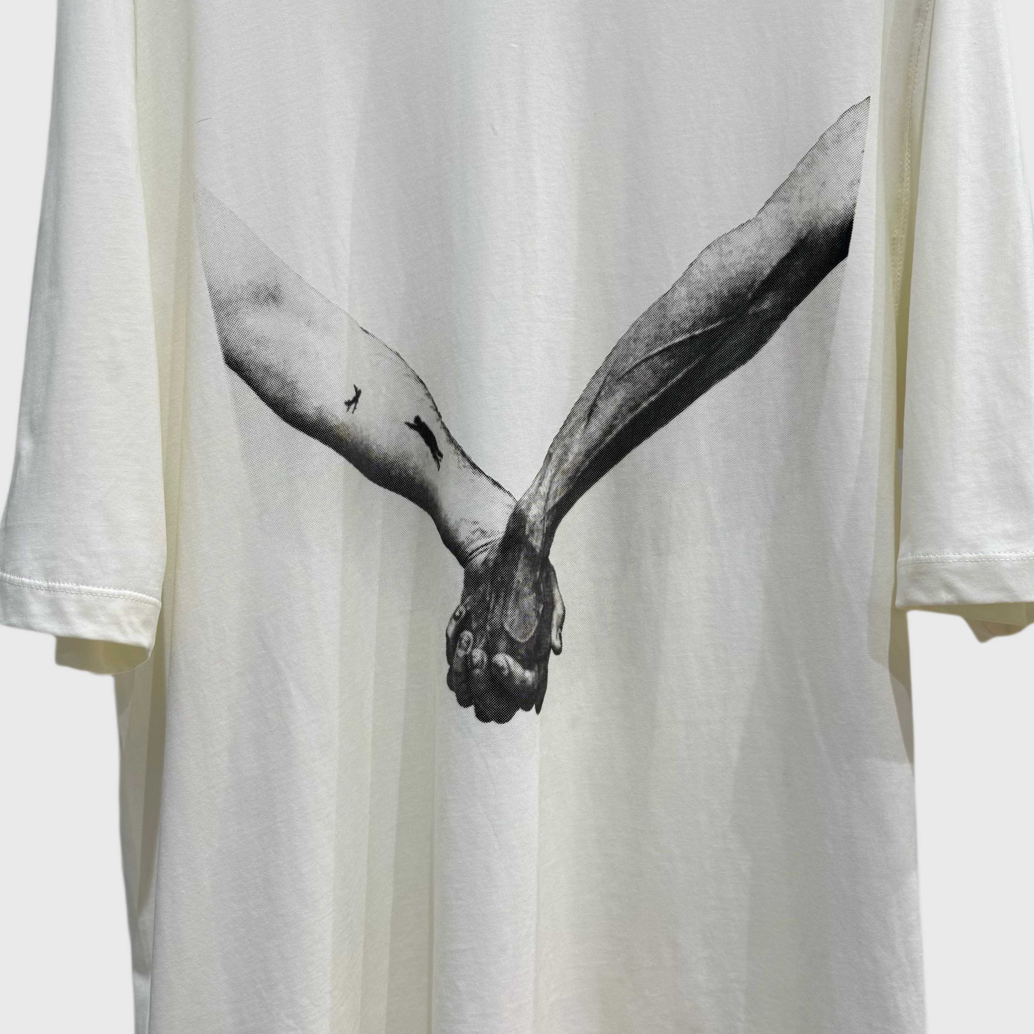 Rick Owens Outlet Men's T-shirt - Beige（RR01E5238JNCP3-2109）