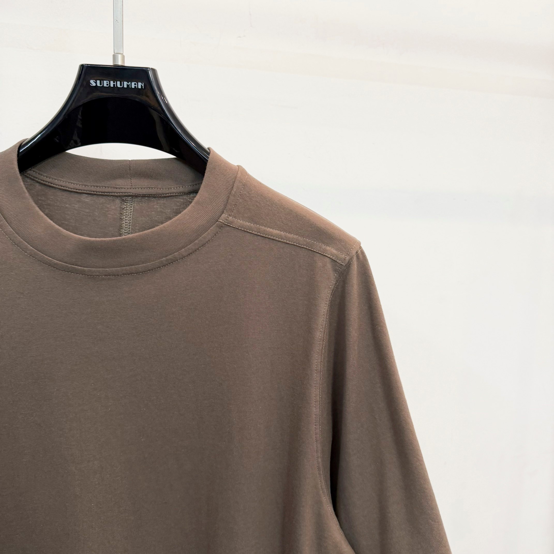 Rick Owens Men's Black Temple Subhuman Jumbo S/S T-Shirt（DU01F4256RN）