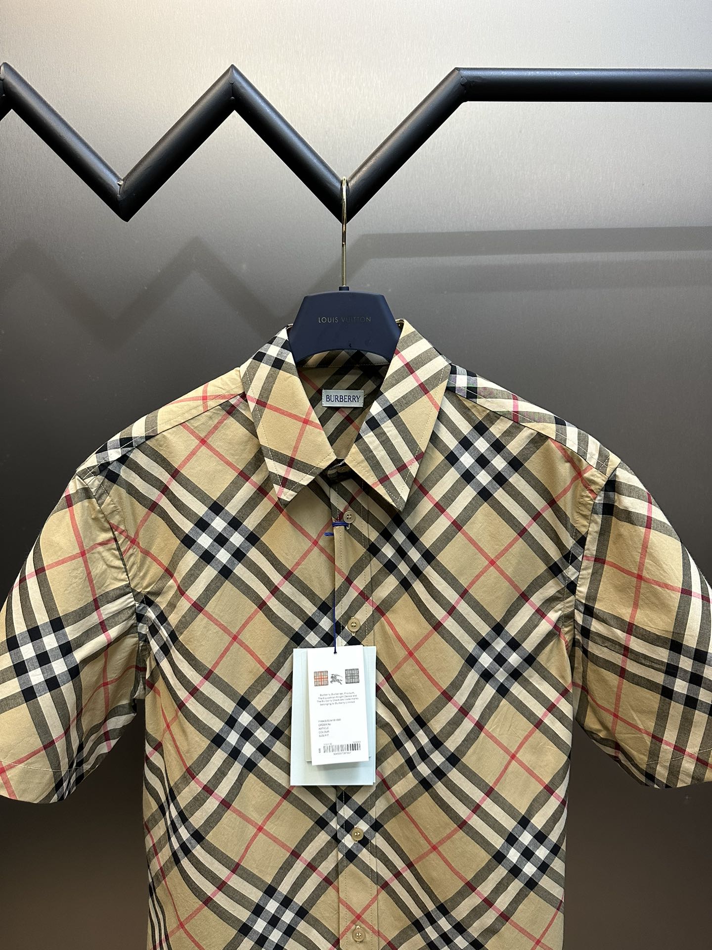 BURBERRY Regular Fit Check Cotton Shirt（80876371)