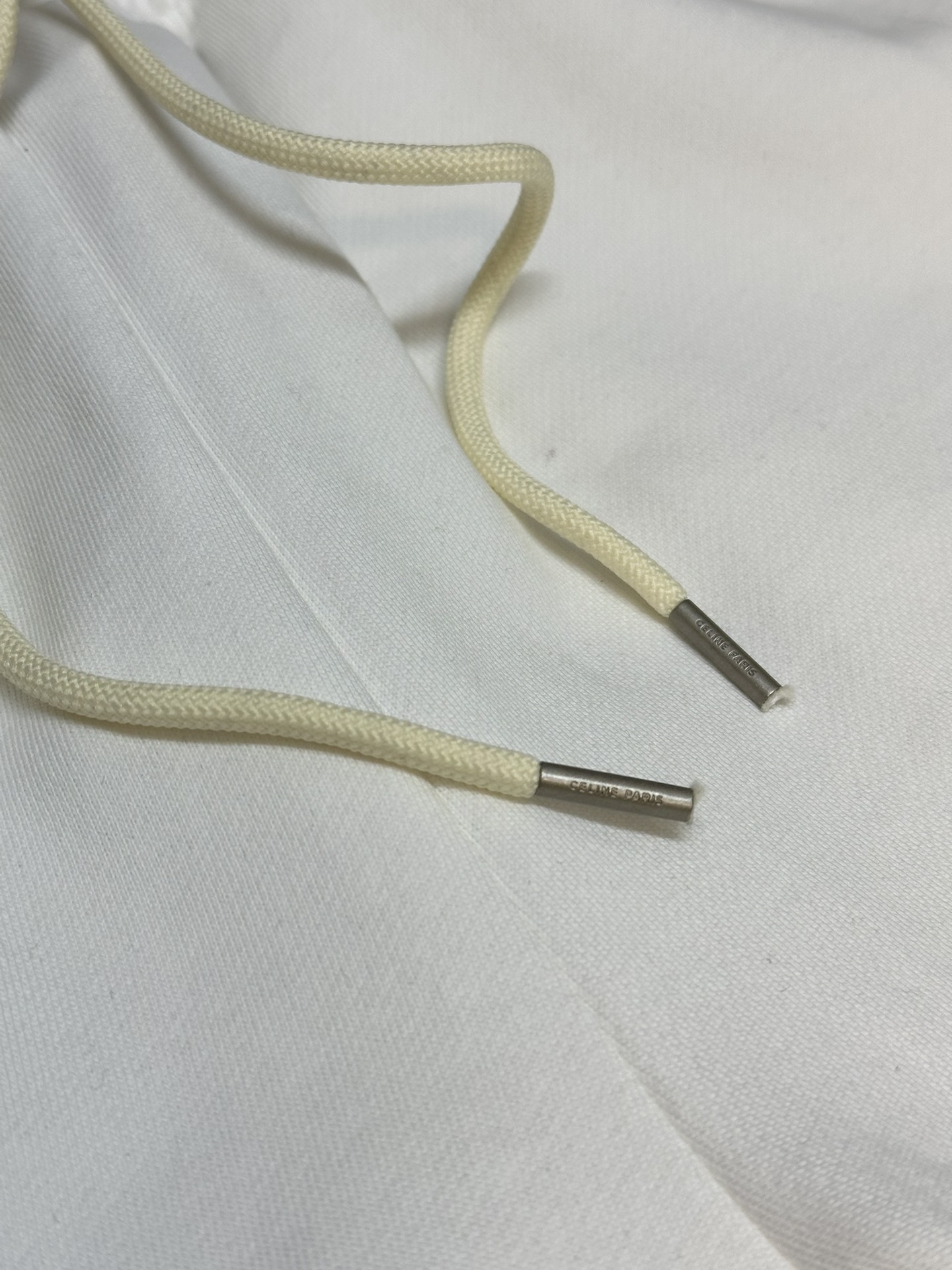 CELINE Embroidered Shorts In Cotton Fleece "Black/White"（2Z063670Q-38AW）