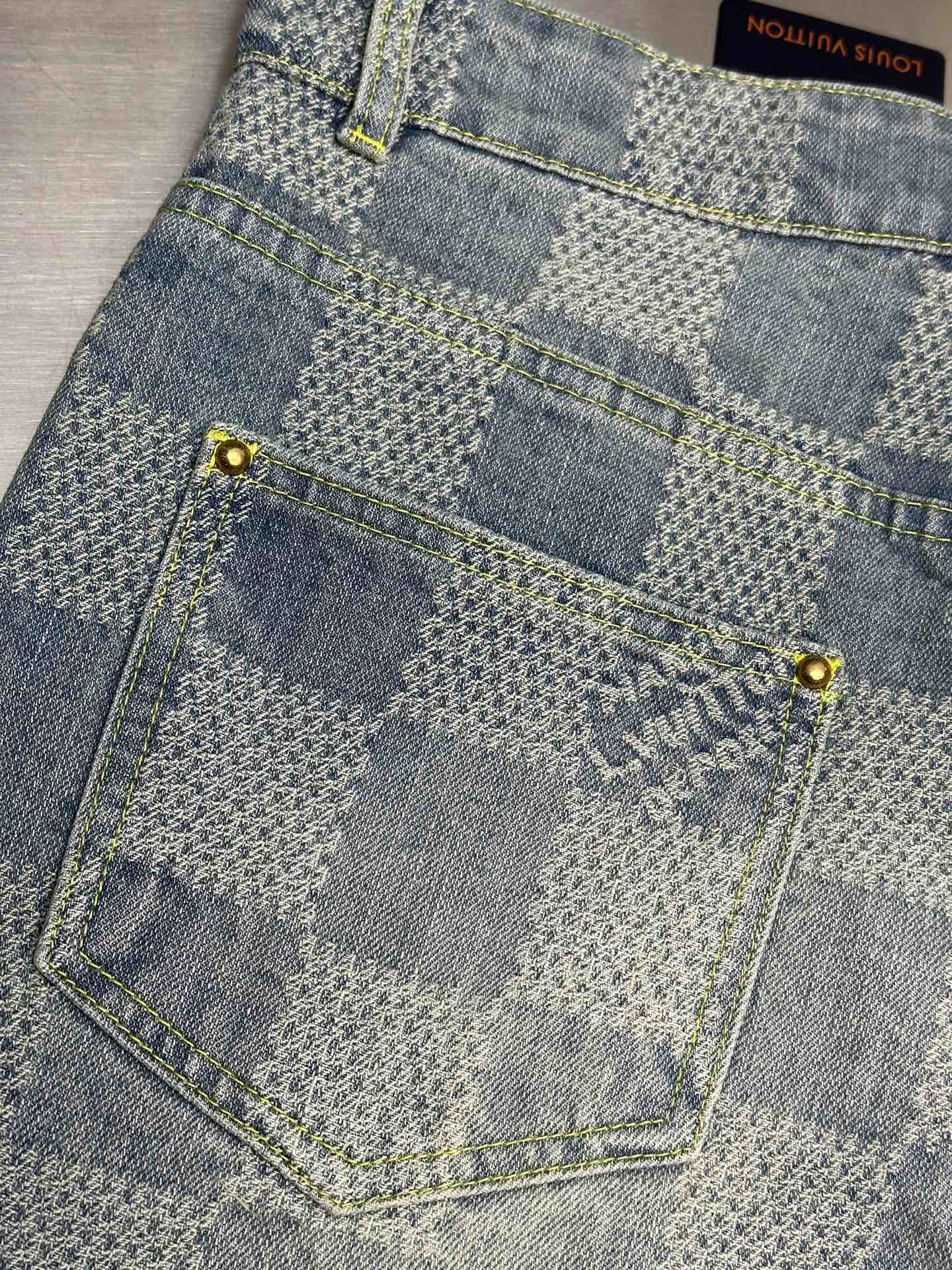 Louis Vuitton Damier denim skate pants（1AHCOD）
