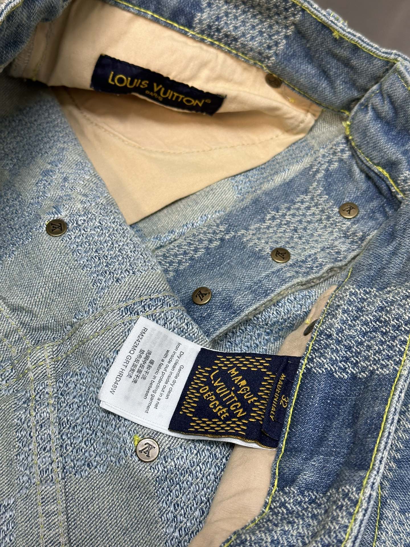 Louis Vuitton Damier denim skate pants（1AHCOD）