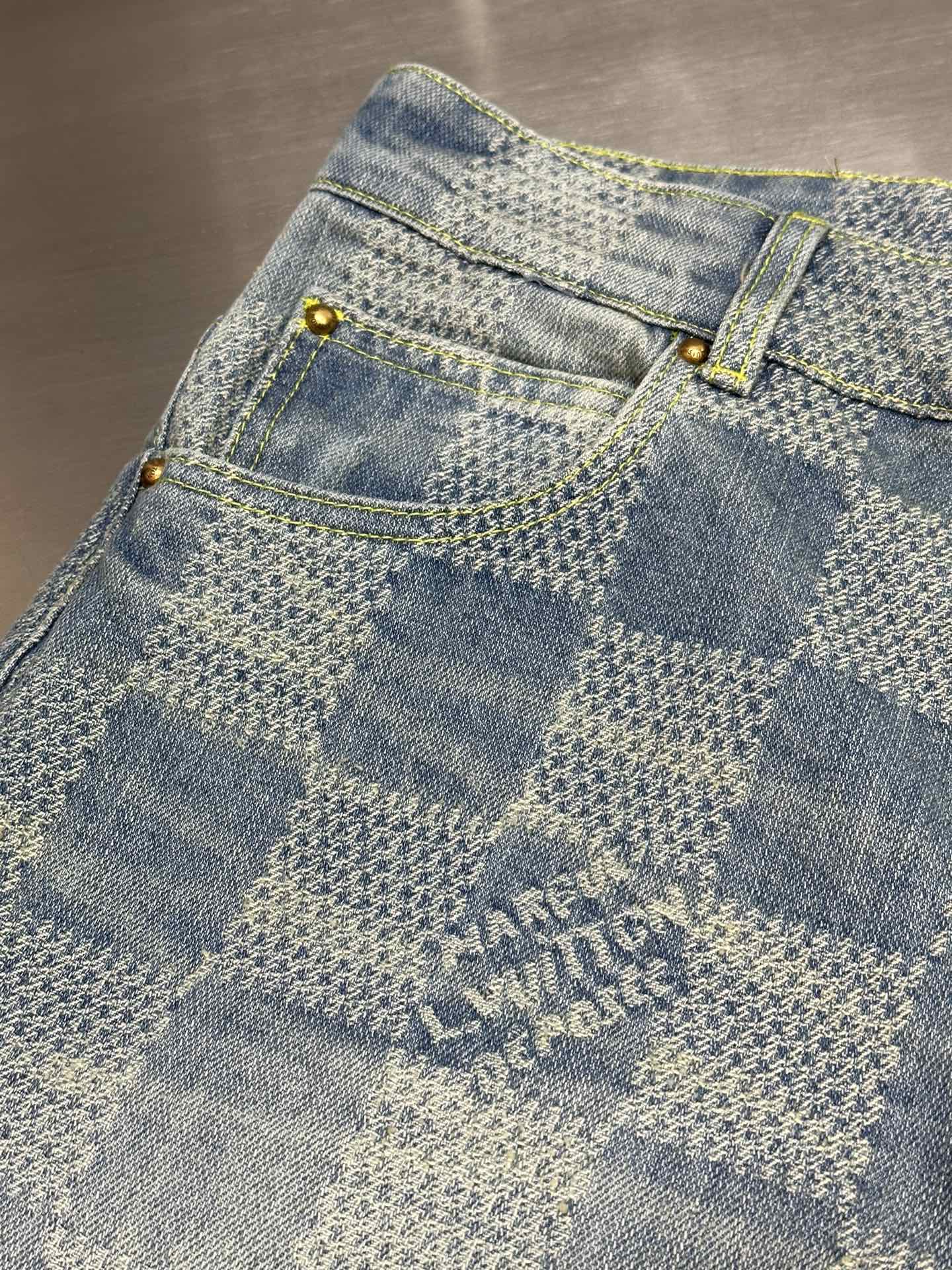 Louis Vuitton Damier denim skate pants（1AHCOD）