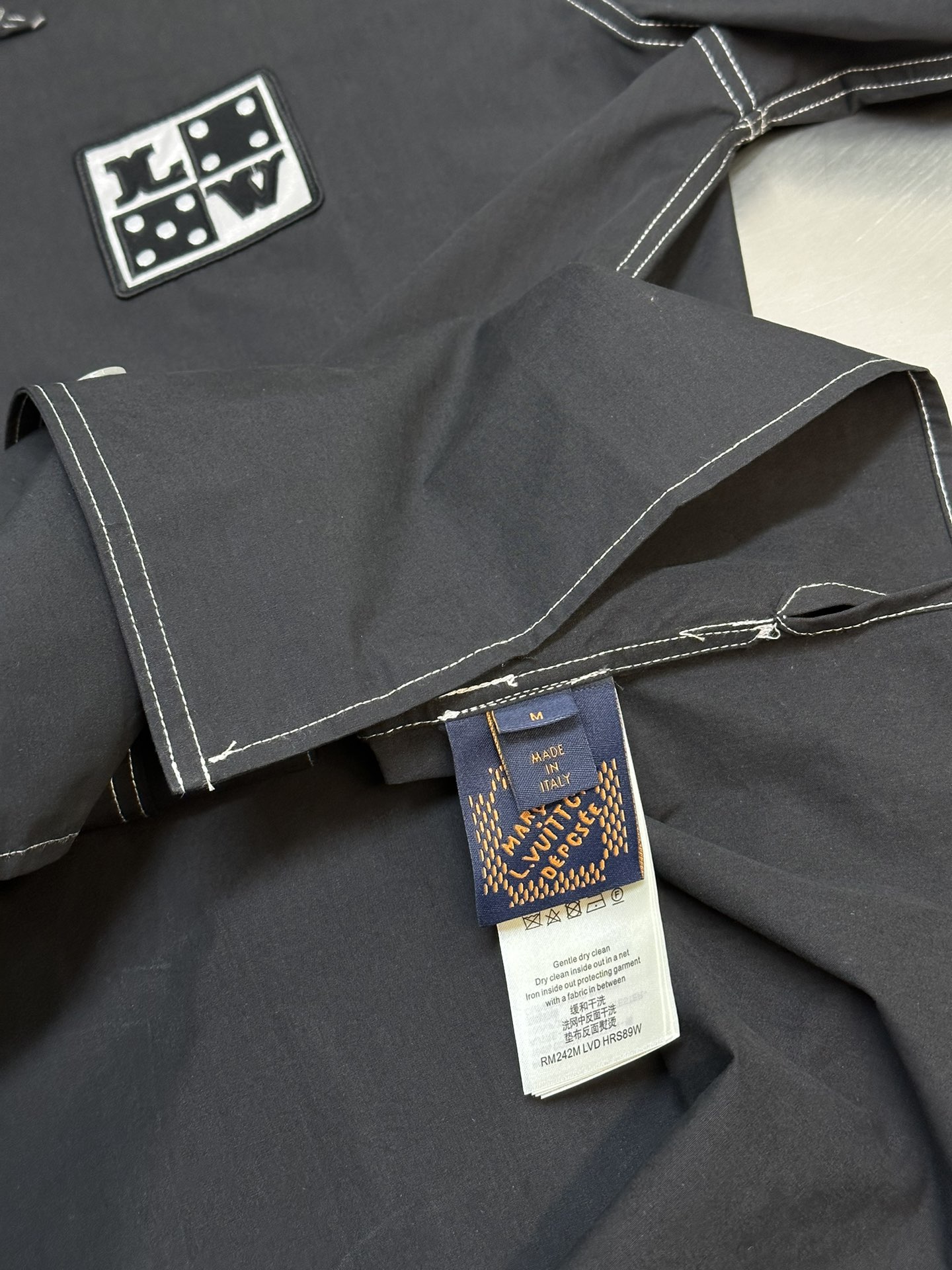 Louis Vuitton Embroidered Short-Sleeved Cotton Shirt（1AFWTU）