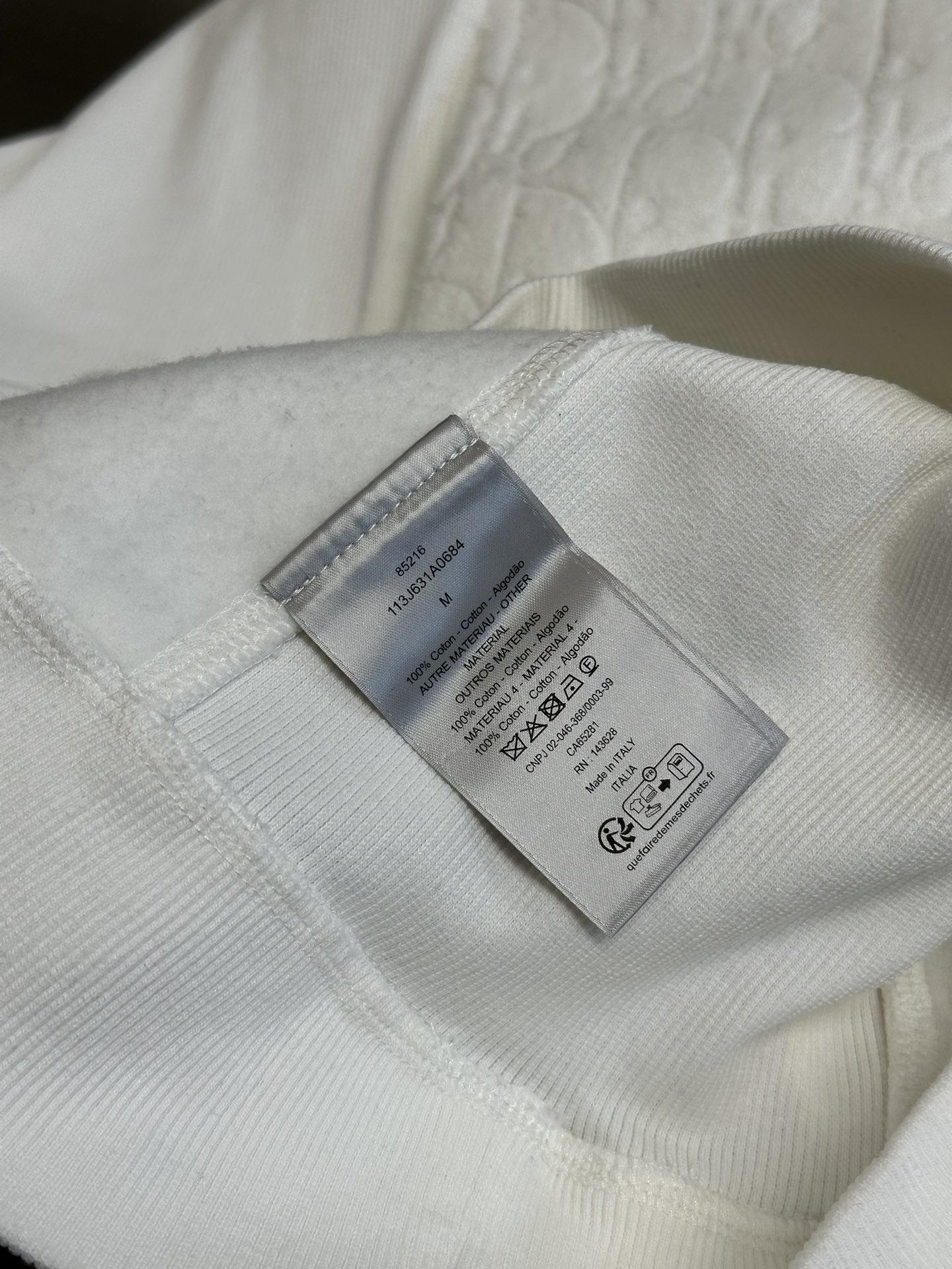 DIOR Solid Color Drawstring For Men（013J605C0607-C020）