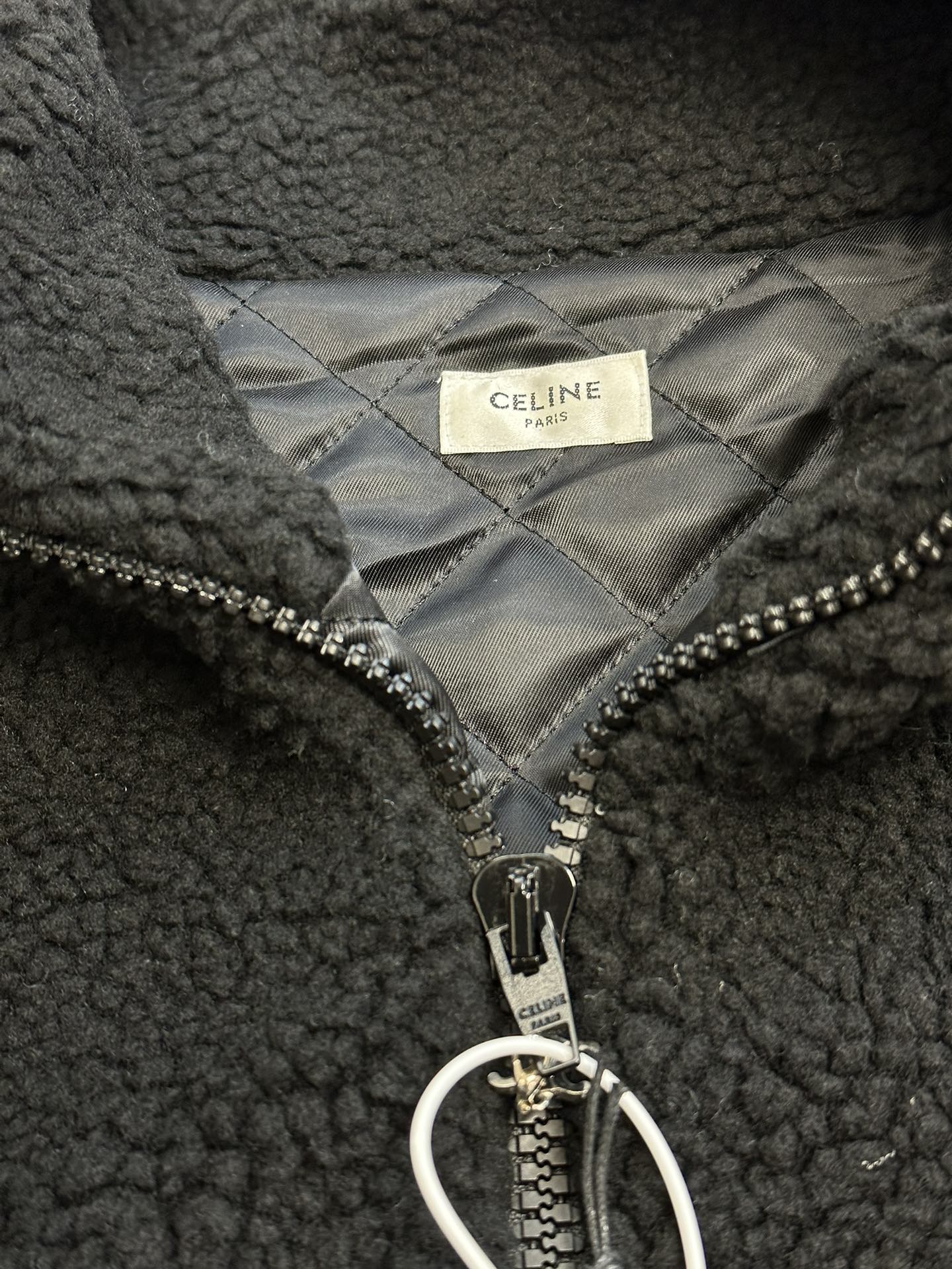 CELINE Hoodie Logo Black Hooded Jacket (2Y30H699M-38AW）