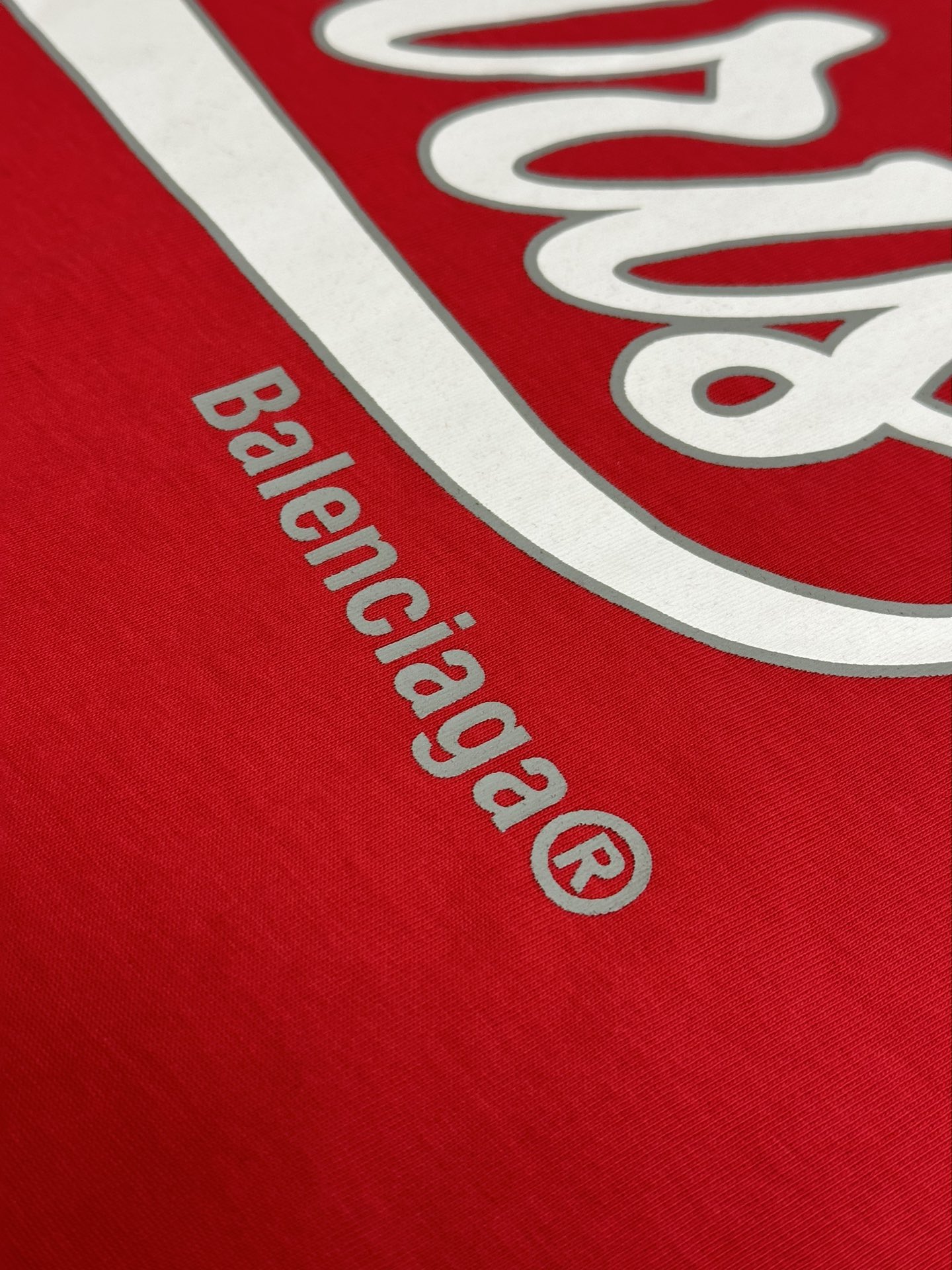 BALENCIAGA Enjoy Paris T-Shirt Oversized in Vintage Jersey "Faded Red" (787349TRVM16303）