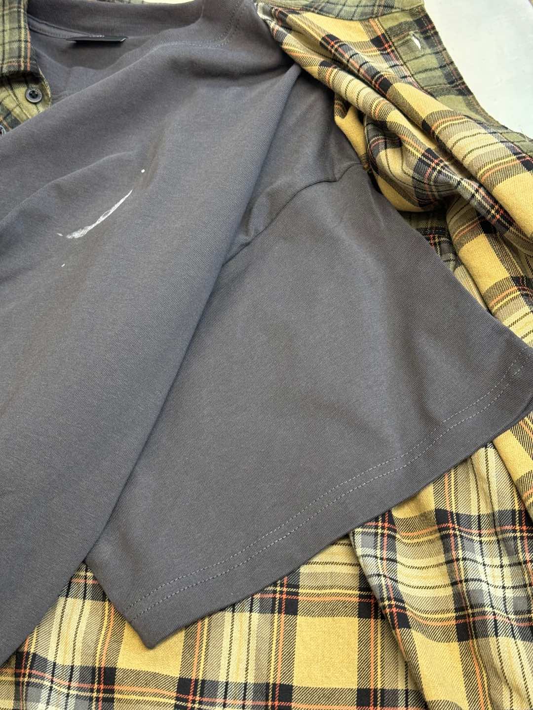 BALENCIAGA Paris Liberty Layered Shirt (794656TQM202880）