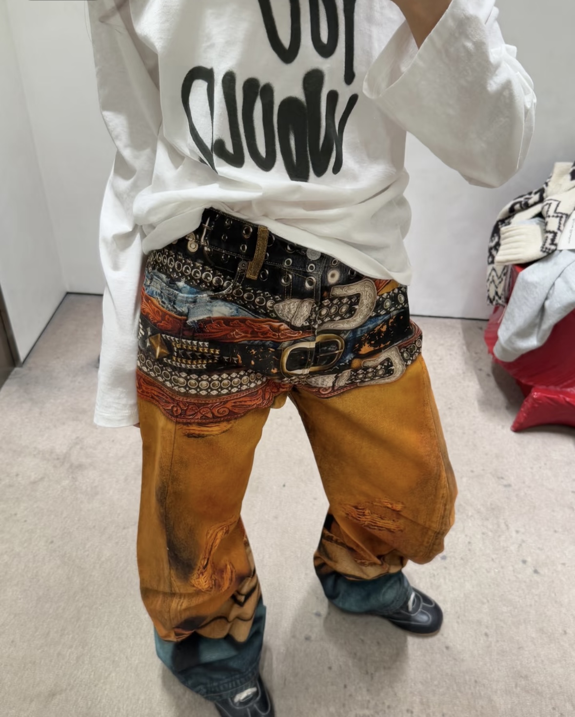 Acne studios Loose fit jeans - 2006M - Rust orange (FN-MN-TROU001074）