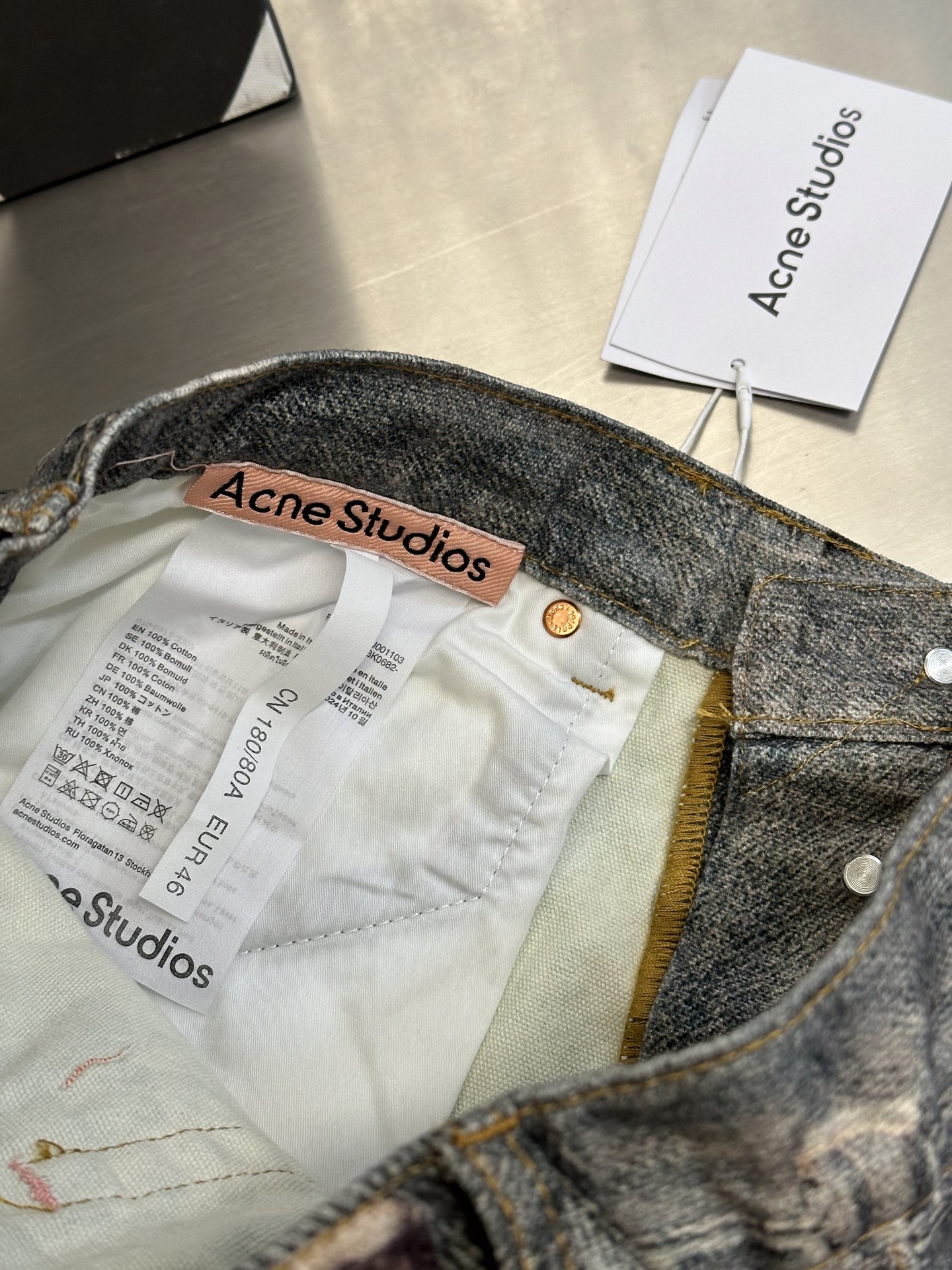 Acne Studios  Loose fit jeans (BK0683-MID BLUE）