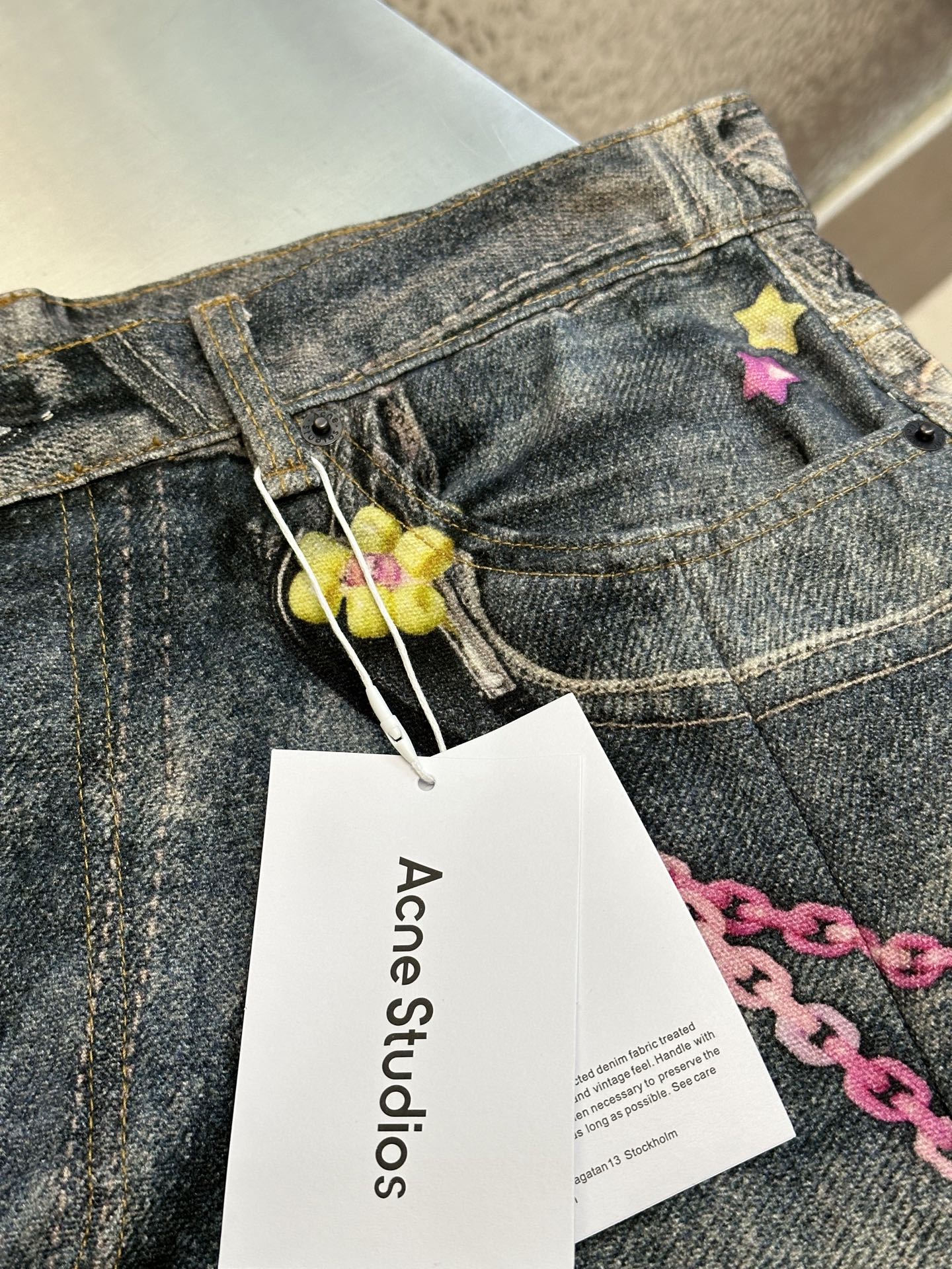 Acne Studios  Loose fit jeans (BK0683-MID BLUE）