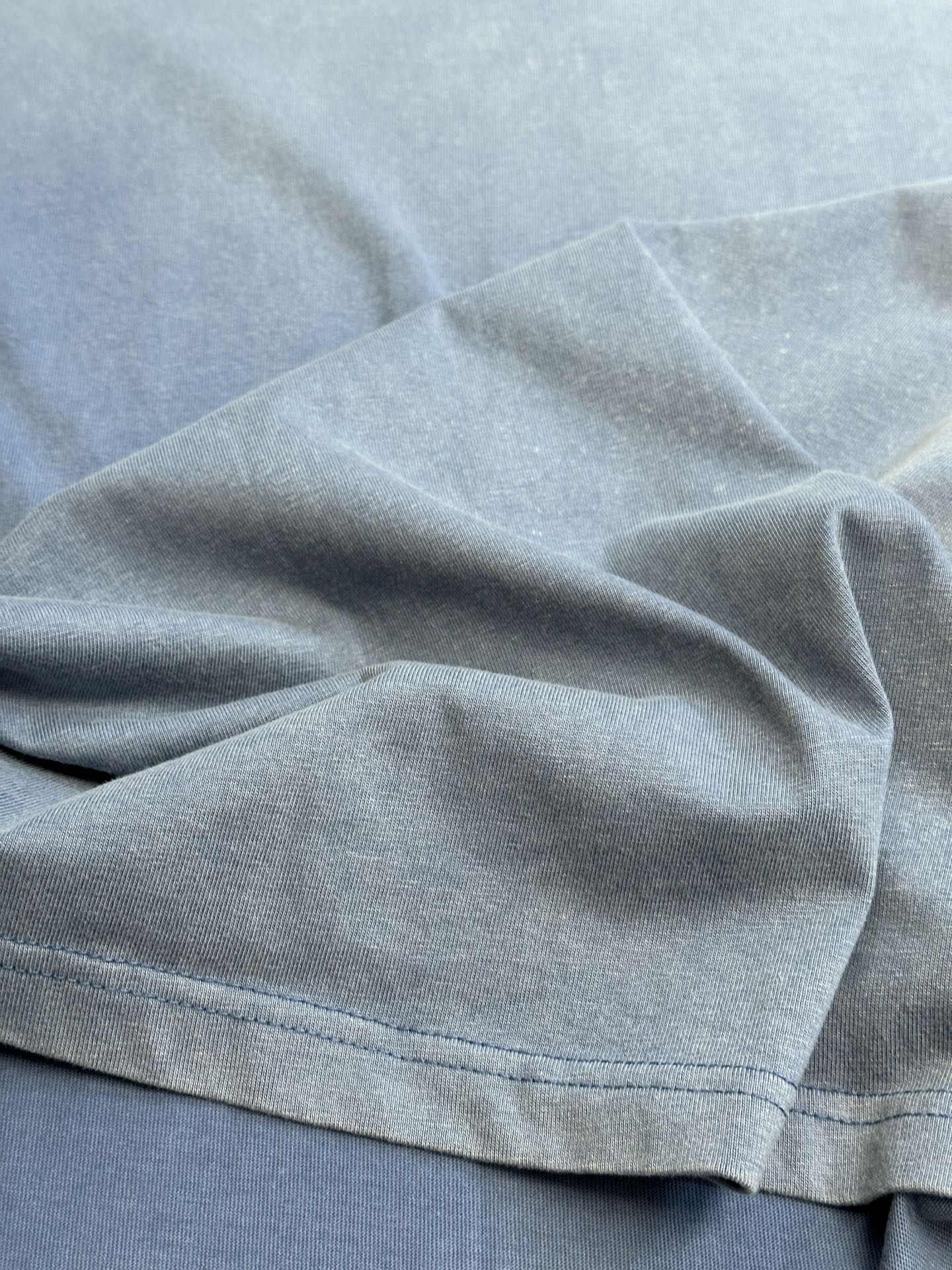 BALENCIAGA  Men's Political Campaign T-shirt Medium Fit in Faded Blue/white/red (764235TIV529798）