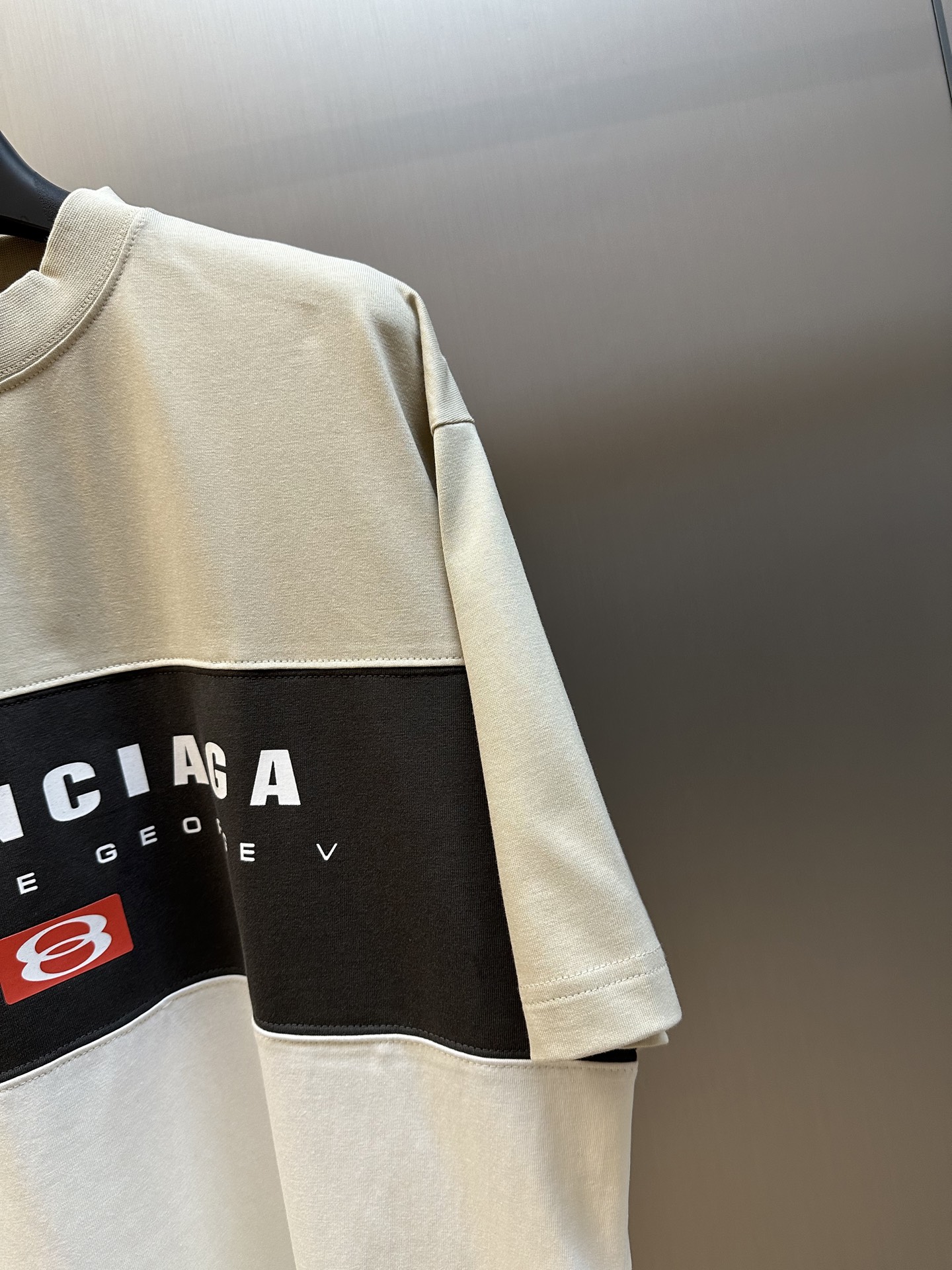 BALENCIAGAMen's Unity Sport T-shirt Large Fit in Heather Grey（744439TSVB11300）