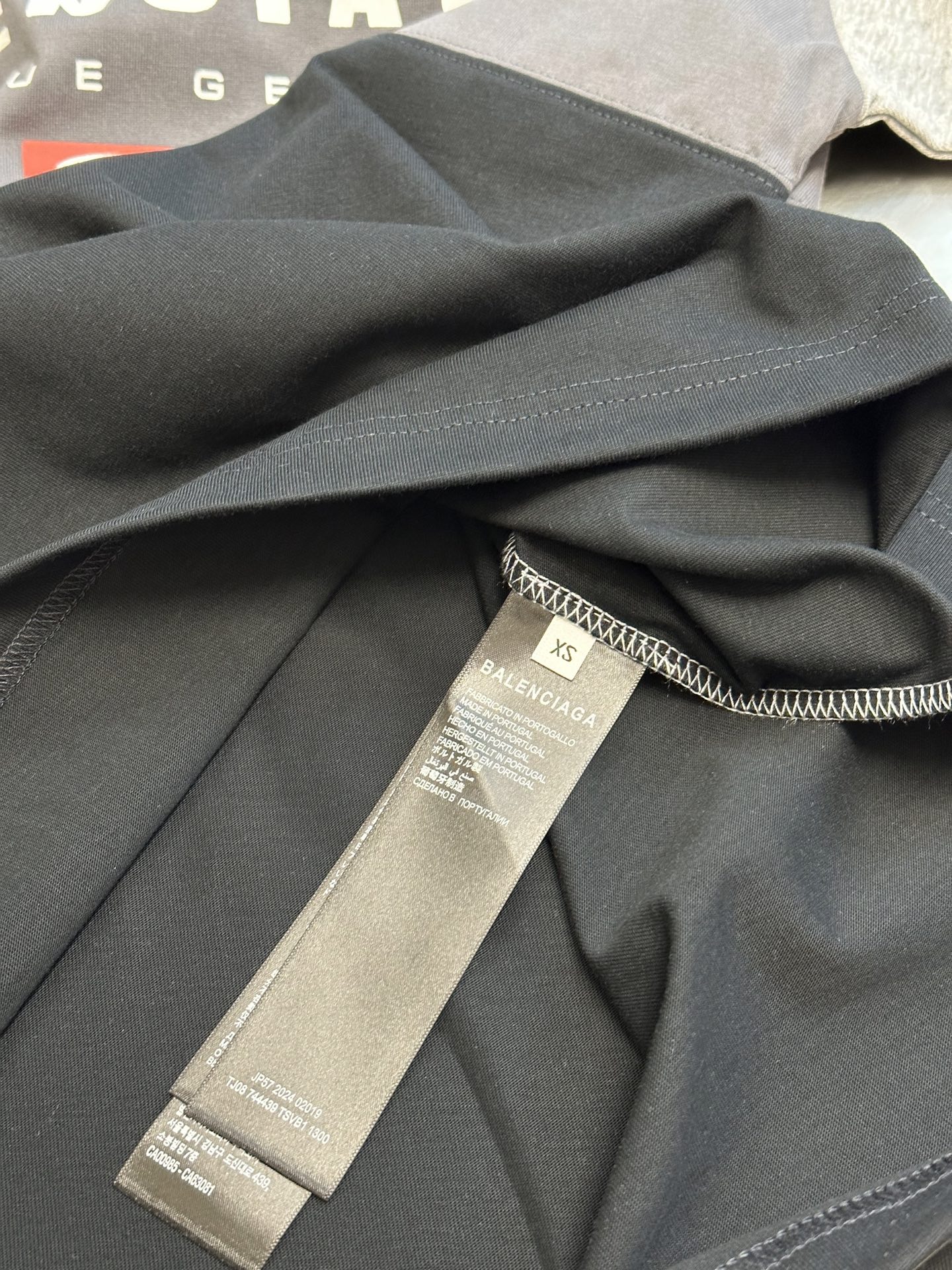 BALENCIAGAMen's Unity Sport T-shirt Large Fit in Heather Grey（744439TSVB11300）