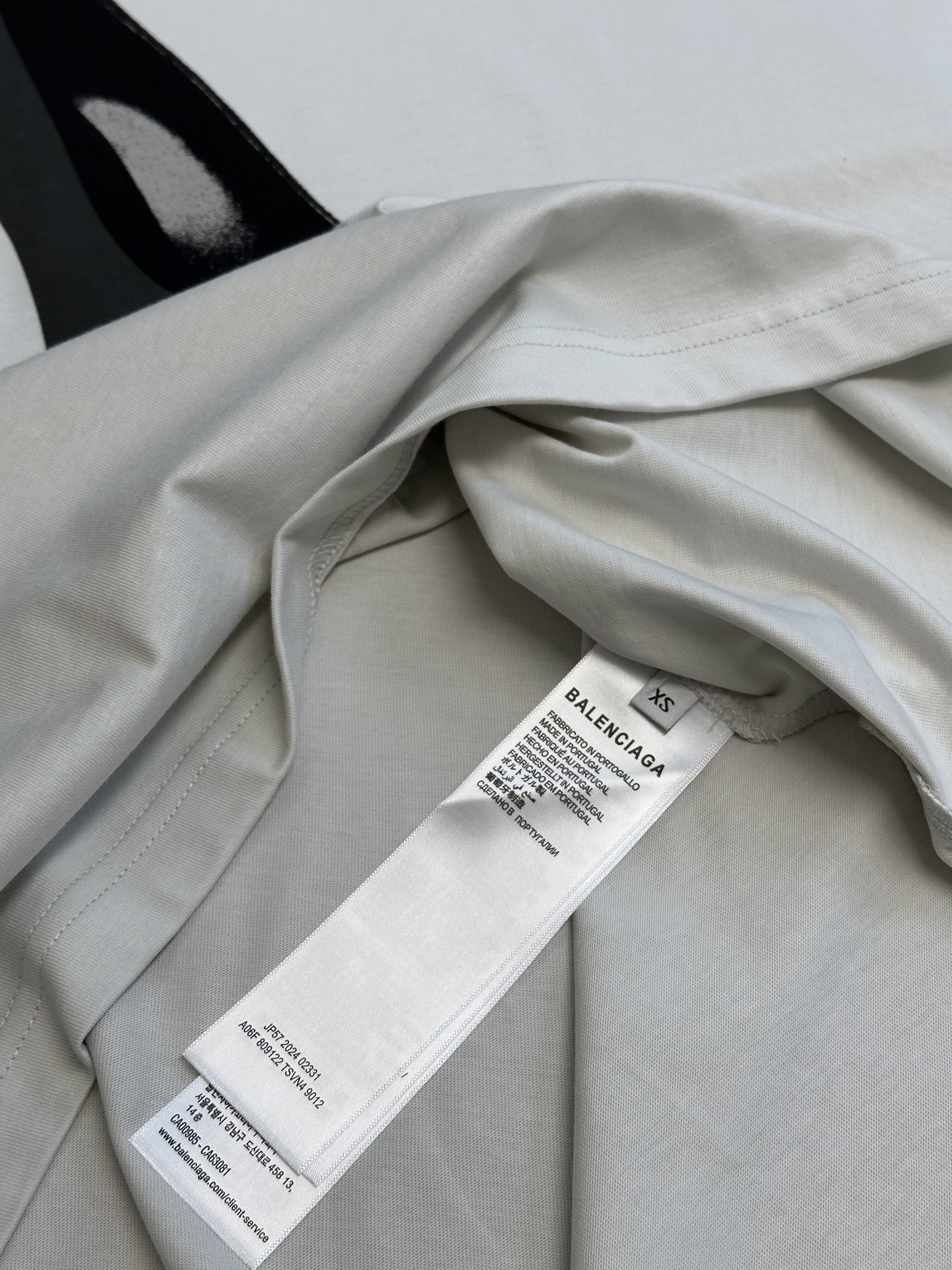  BALENCIAGAKnife Pump T-shirt Small Fit in Dirty White（809122TSVN49012）