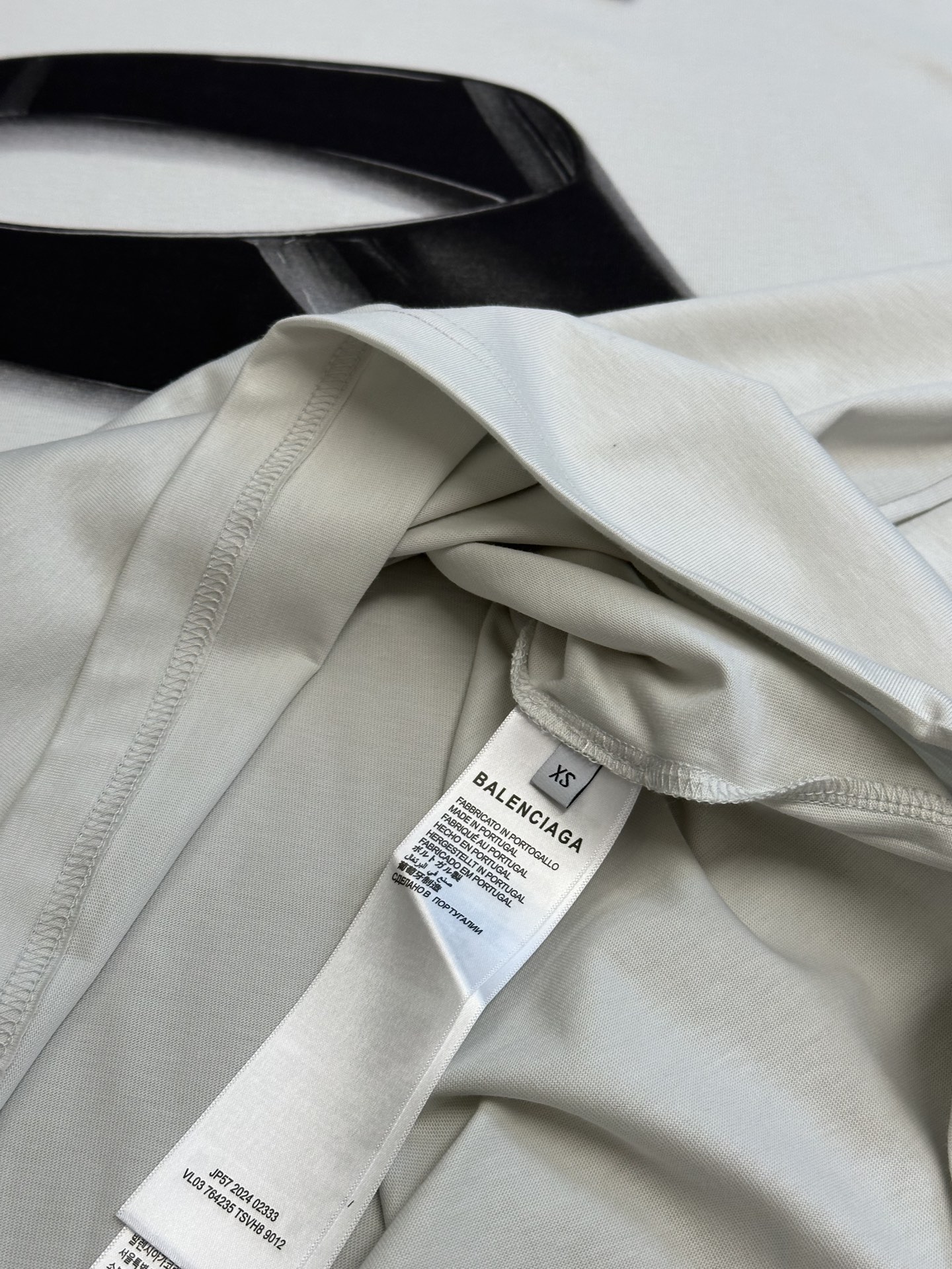 BALENCIAGA Men's 360 Sunglasses T-Shirt Medium Fit "Dirty Effect White"（764235TSVH89012）