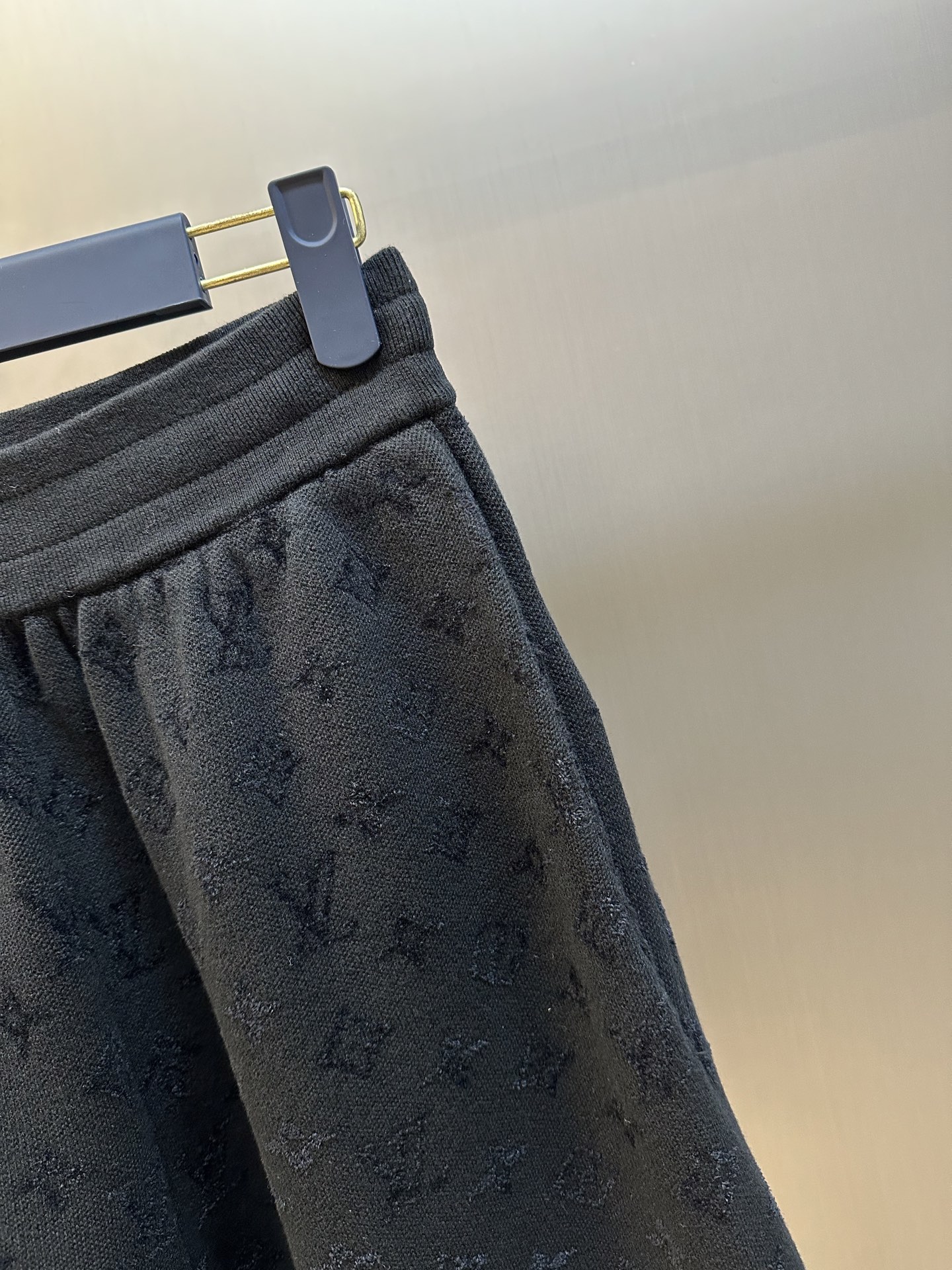 Louis Vuitton Graphic Jacquard Knitted Shorts Black（1AHC59）