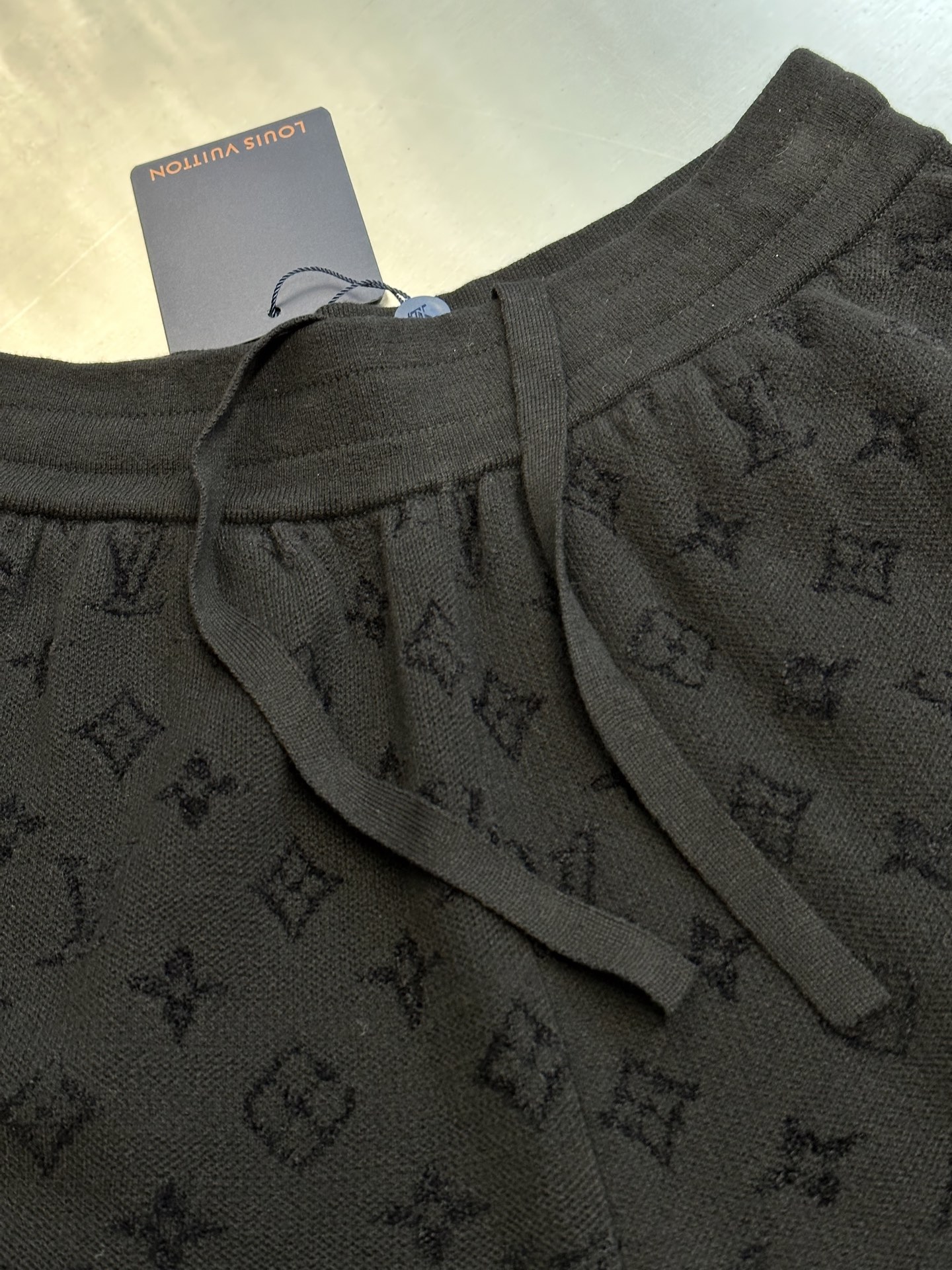 Louis Vuitton Graphic Jacquard Knitted Shorts Black（1AHC59）