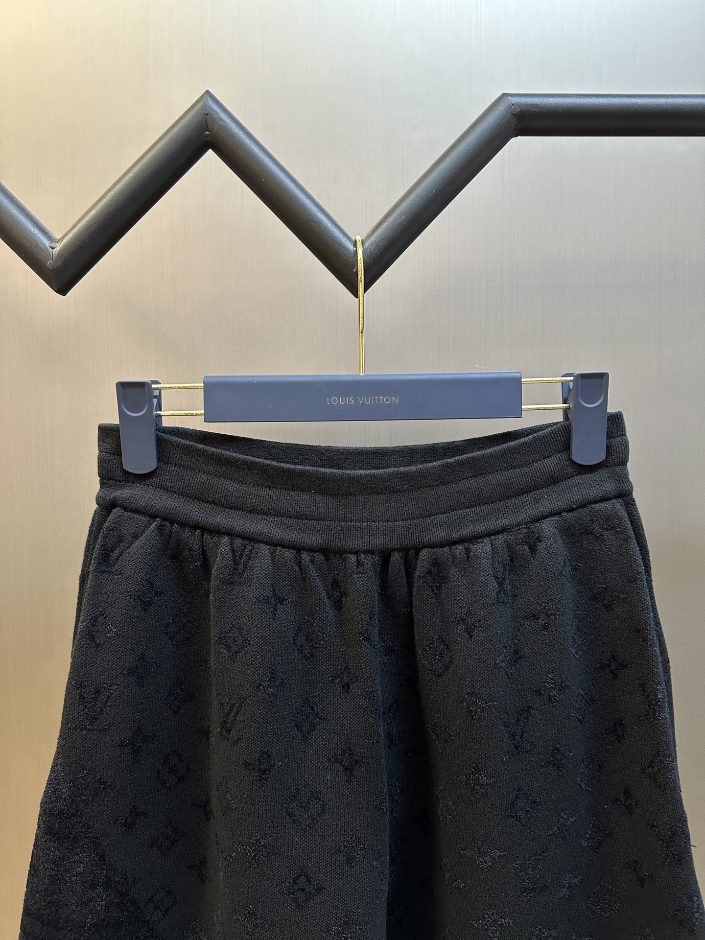 Louis Vuitton Graphic Jacquard Knitted Shorts Black（1AHC59）