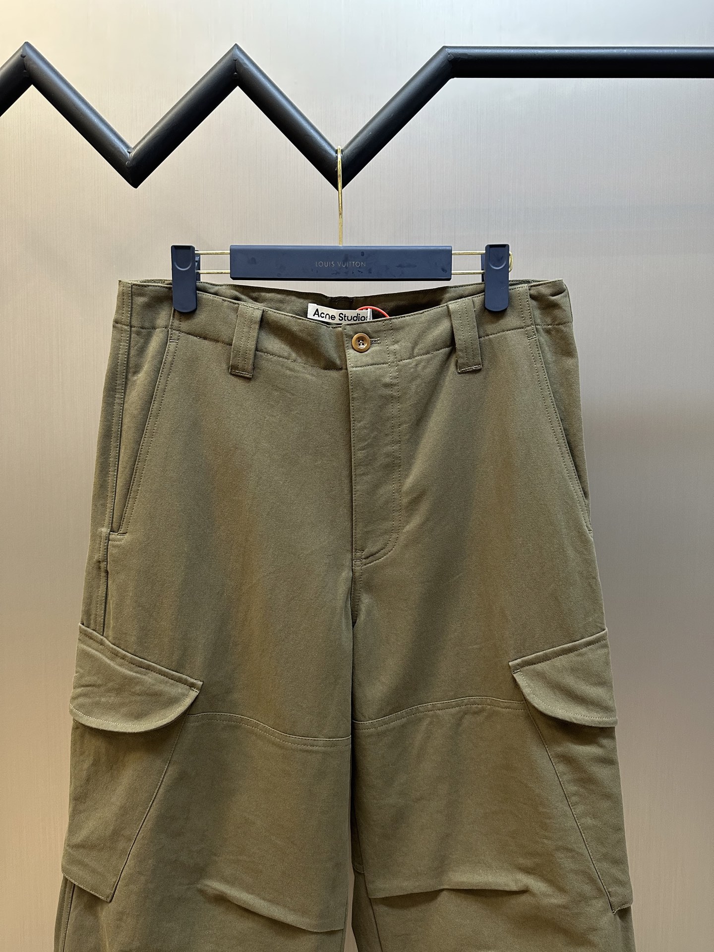 Acne Studios Patsono Dry Cotton Twill Cargo Pants Green (BK0660-AB8）