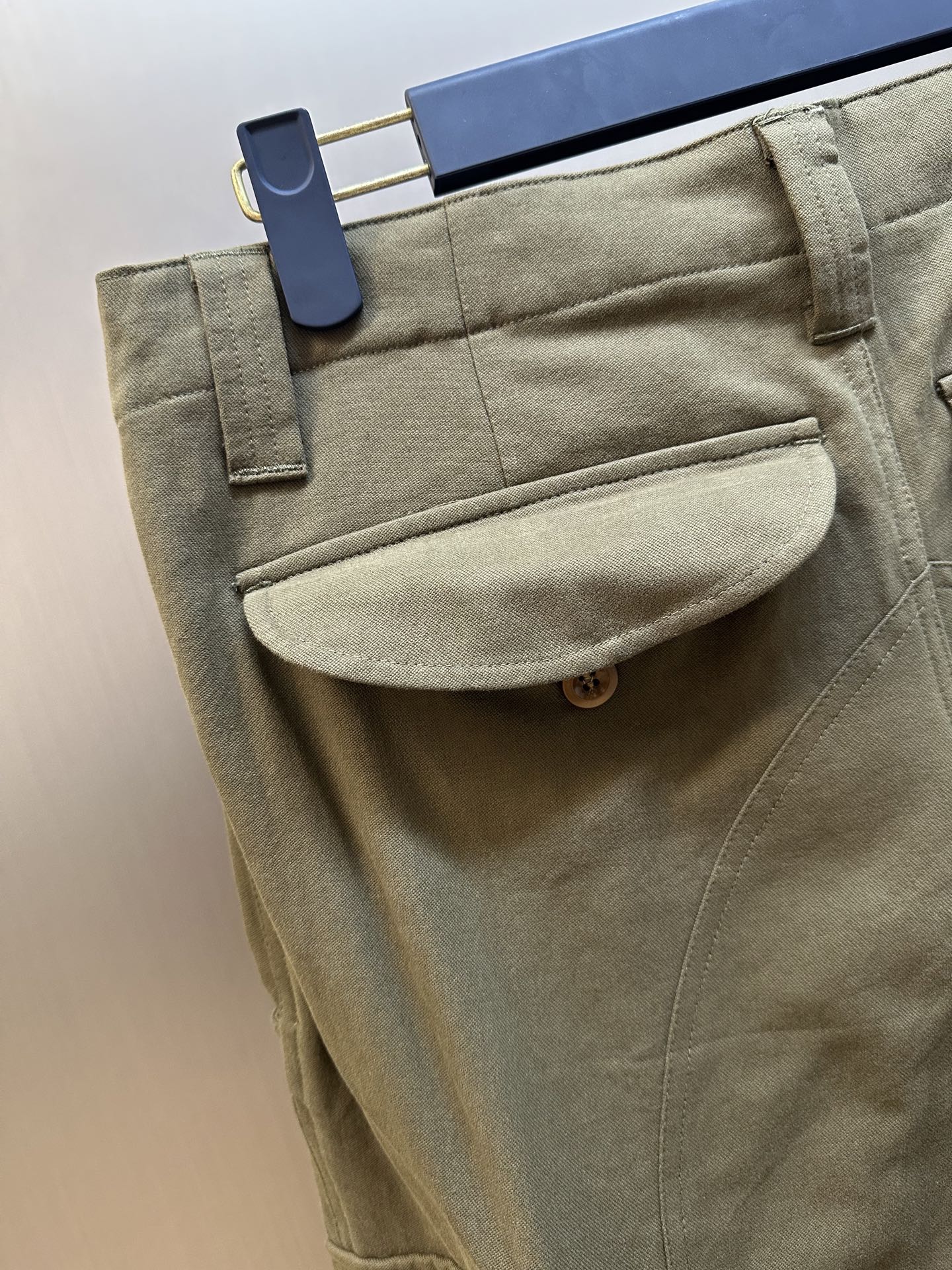 Acne Studios Patsono Dry Cotton Twill Cargo Pants Green (BK0660-AB8）