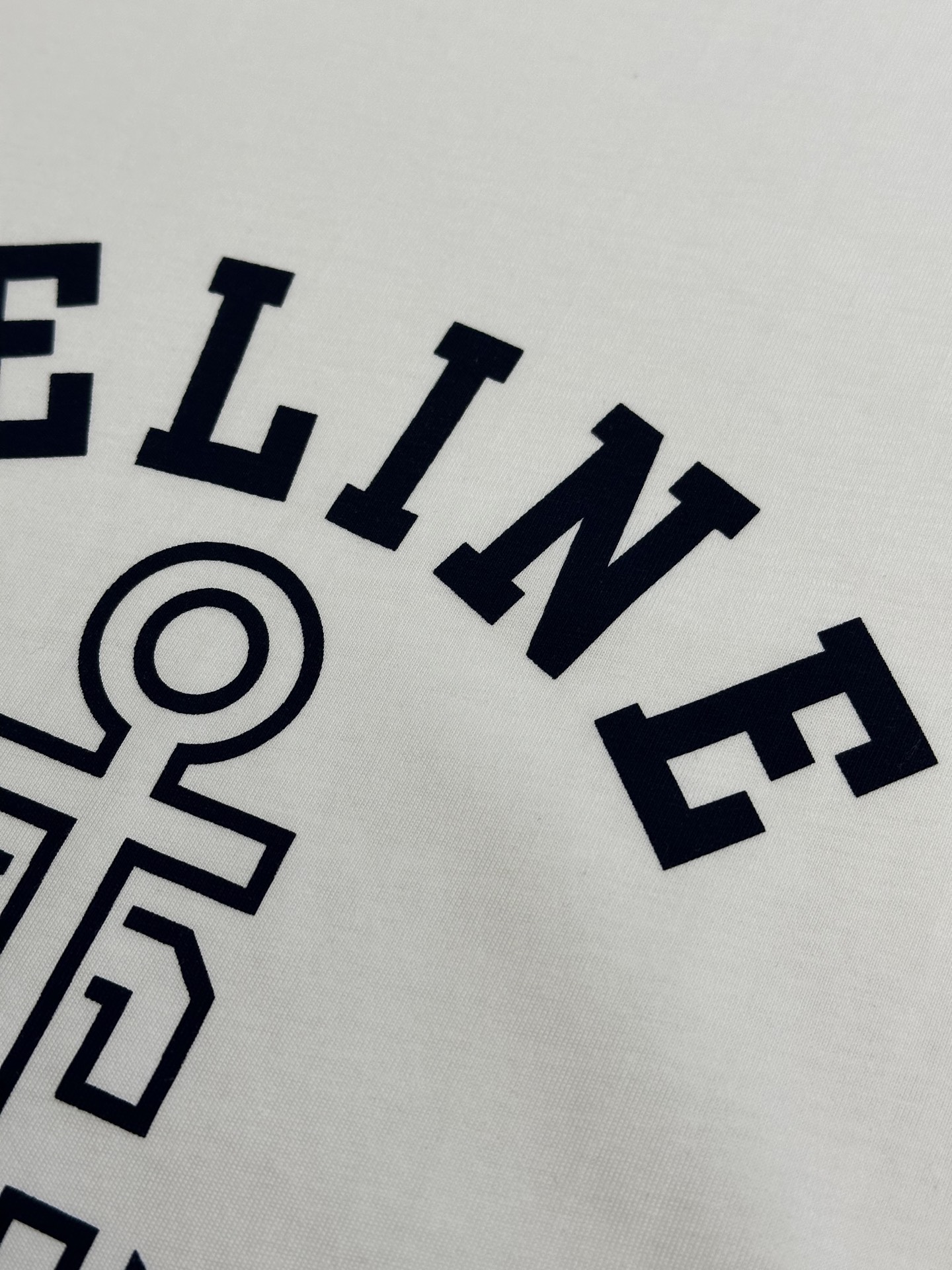 CELINE ANCHOR COTTON JERSEY 70S T-SHIRT (RX07I507Z-01MA）