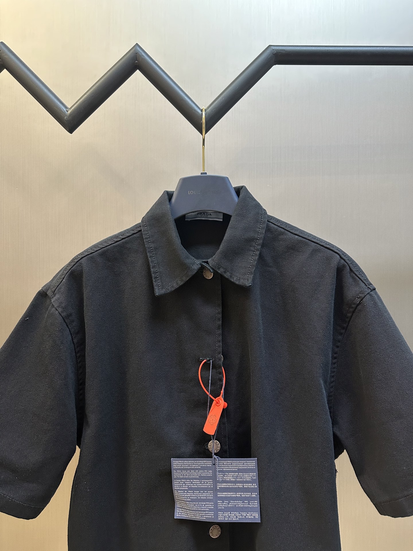 PRADA Denim shirt (GFC053-148J-F0557-S-OOO）