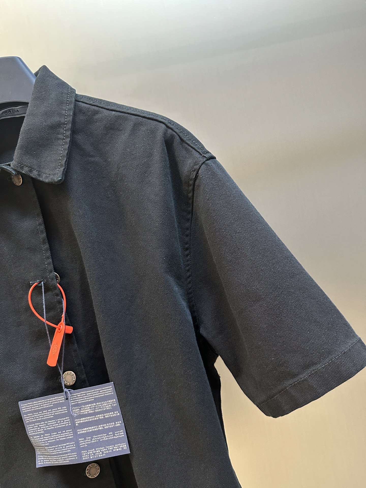 PRADA Denim shirt (GFC053-148J-F0557-S-OOO）