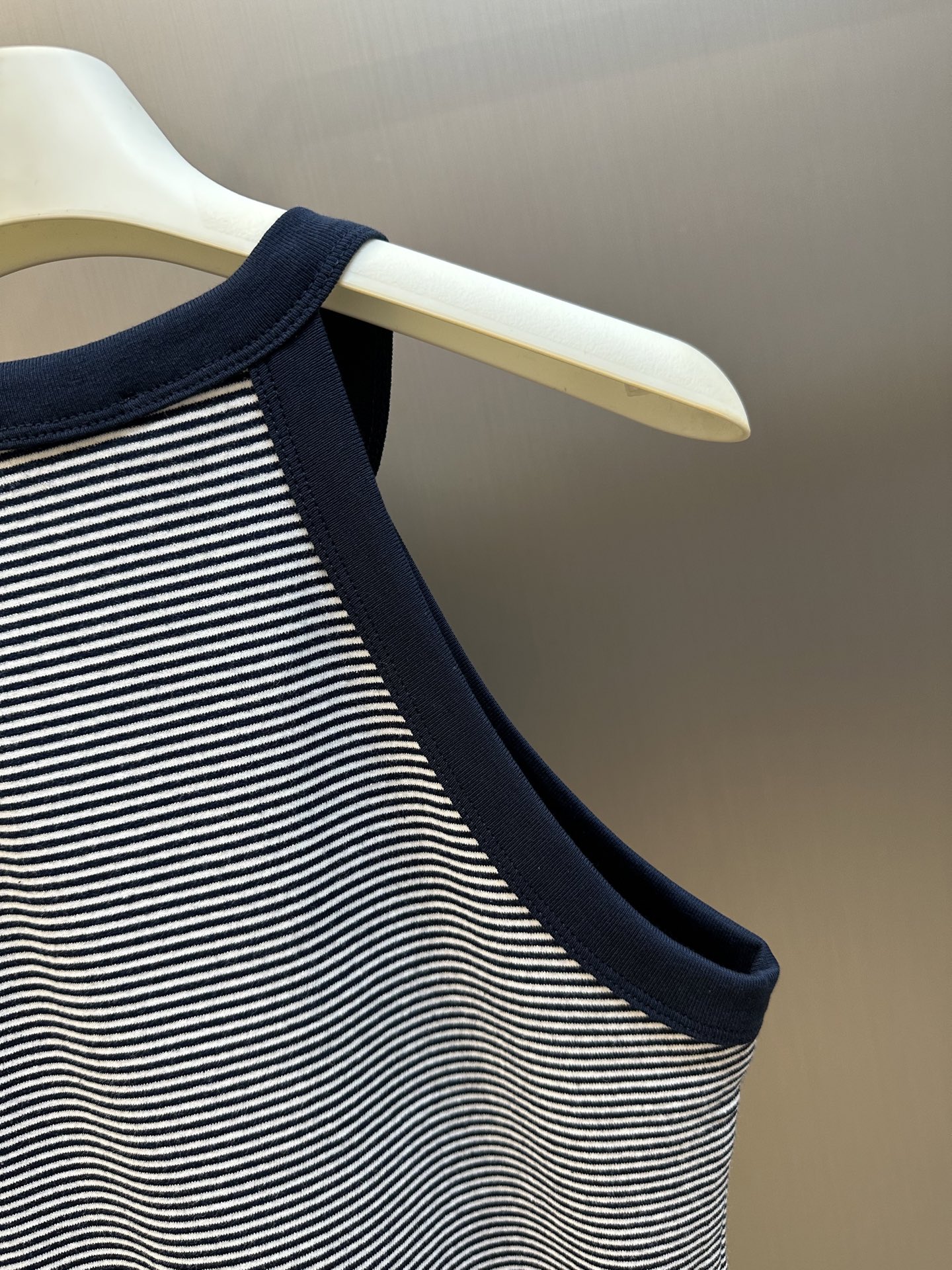 Celine Triomphe striped tank top in jersey (2X27N133U-01MA）