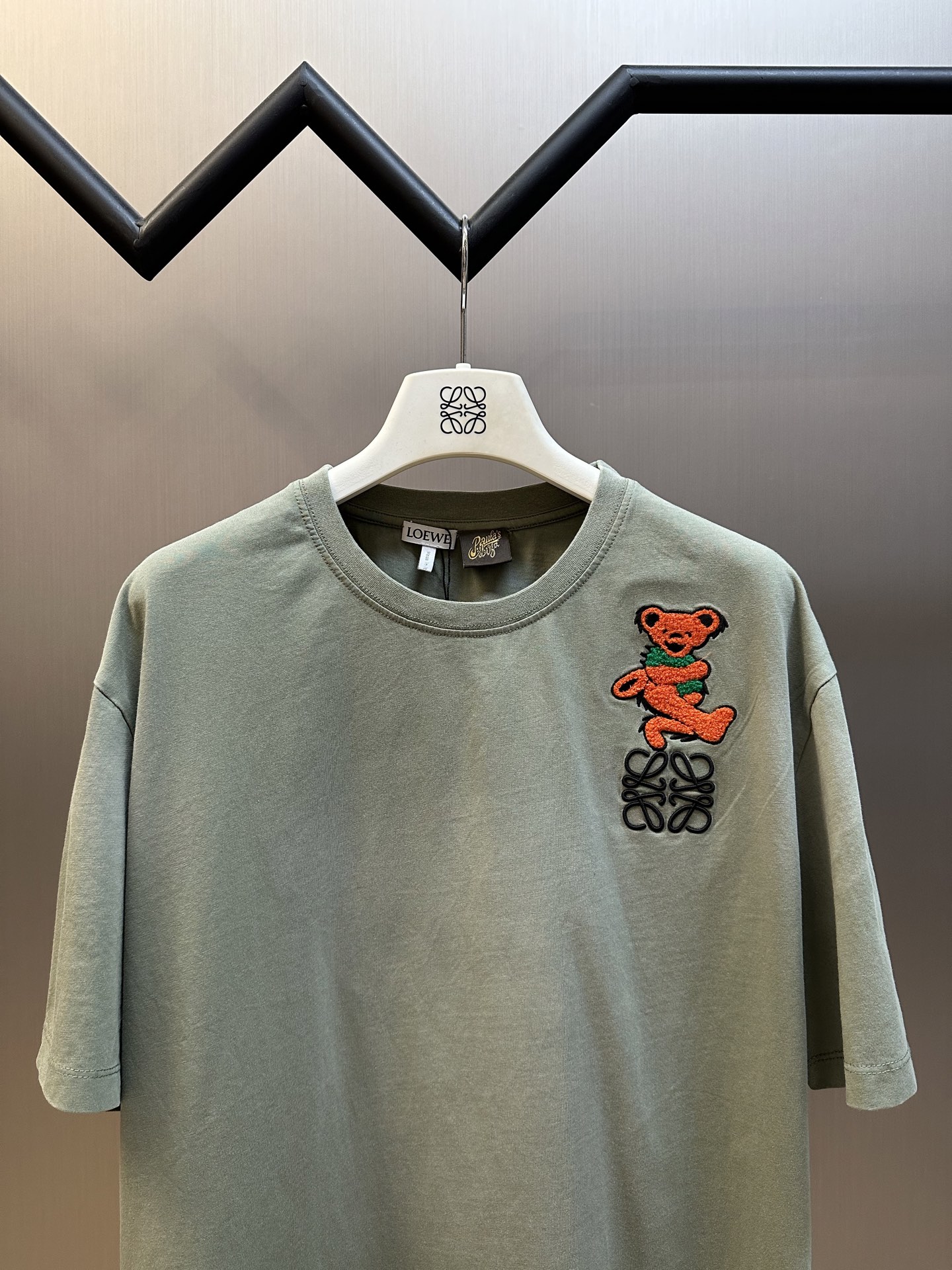 LOEWE Relaxed fit T-shirt in cotton Green（H616Y22XA1-8727）