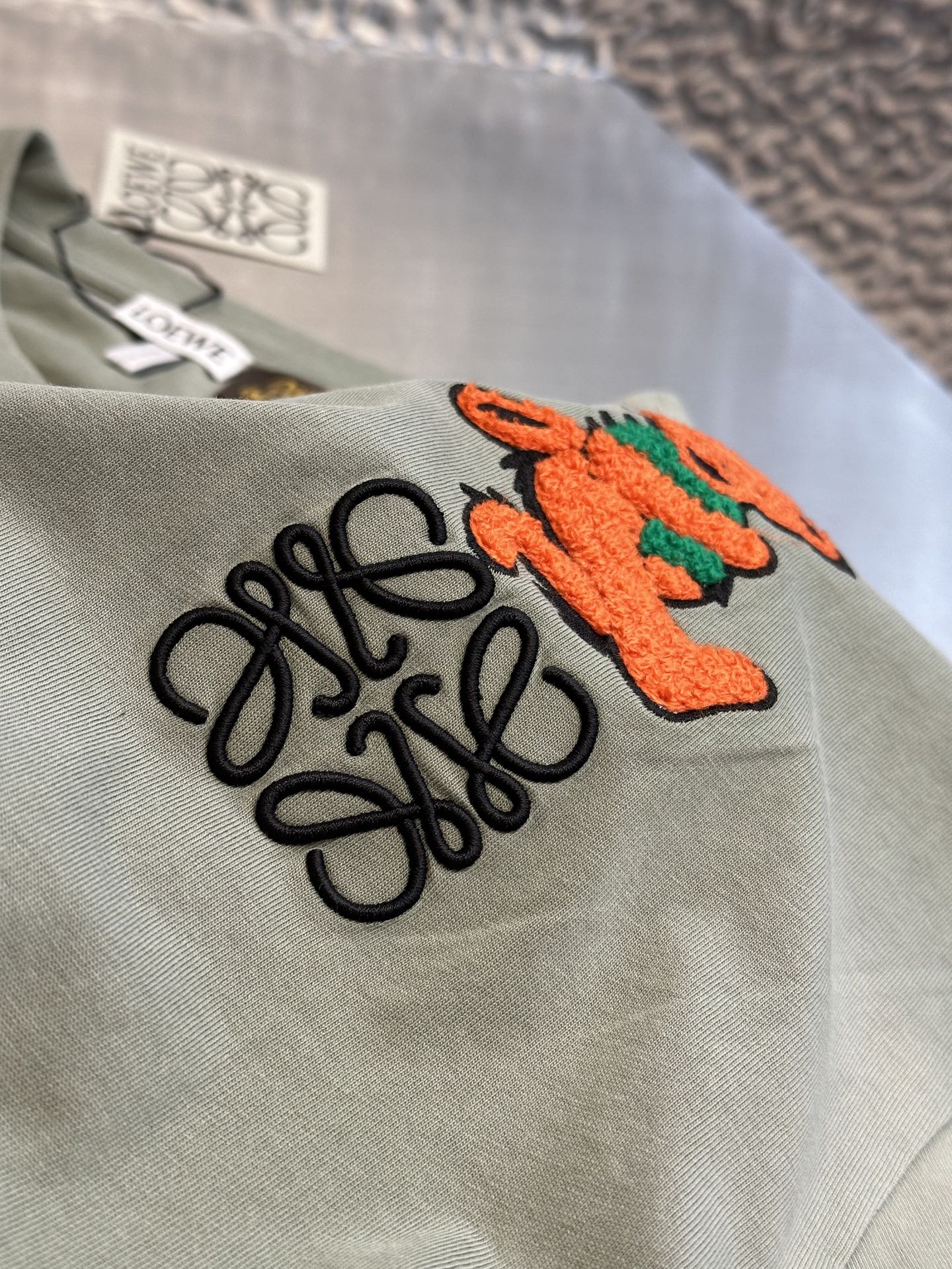 LOEWE Relaxed fit T-shirt in cotton Green（H616Y22XA1-8727）