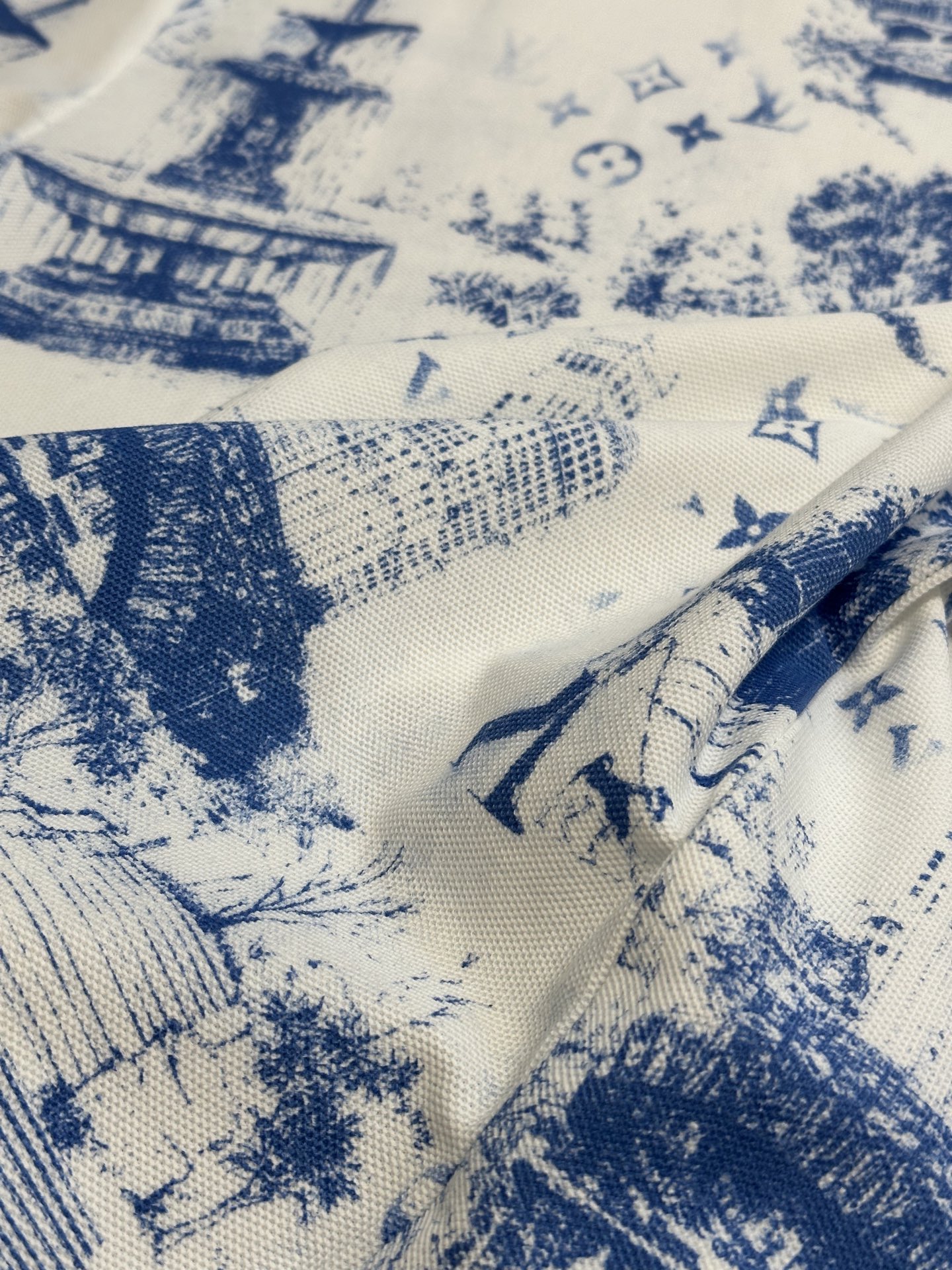 LOUIS VUITTONPrinted Cotton T-shirt（1AGJYZ）