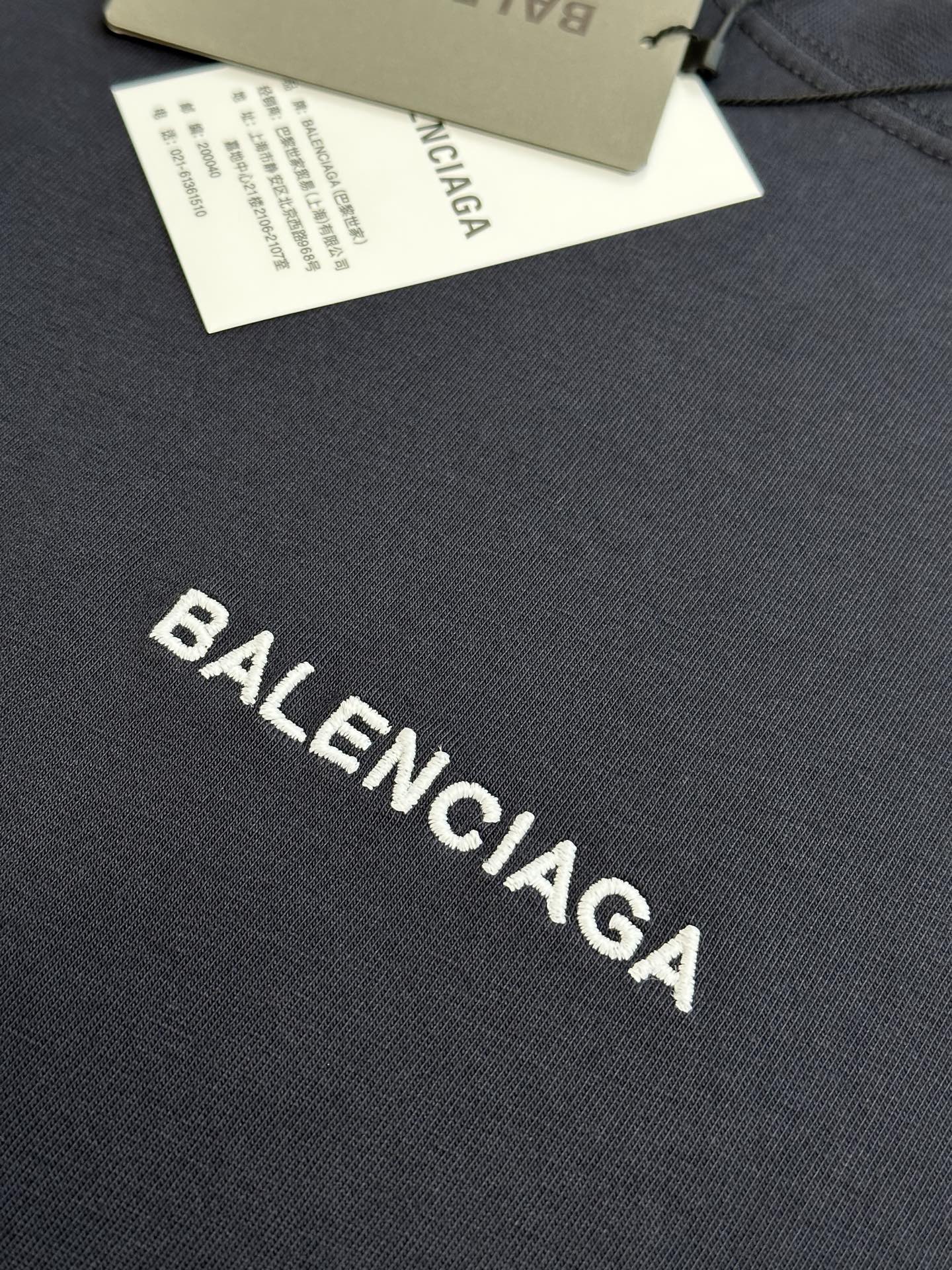 BALENCIAGA Slate Cotton Oversize T-Shirt（831305TSVH41041）