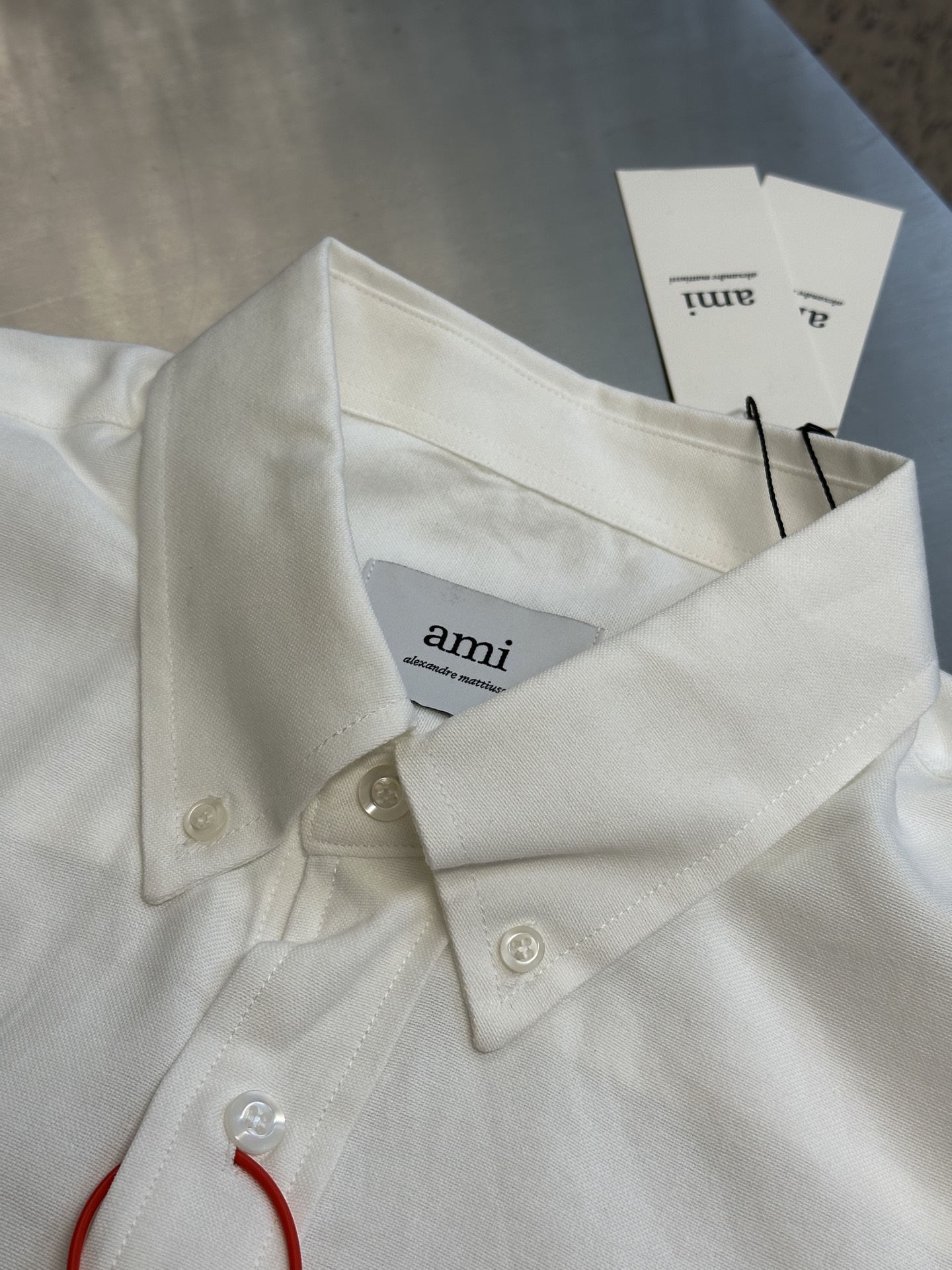 Ami Paris Boxy Fit Cotton Shirt（HSH230CO0031-450）