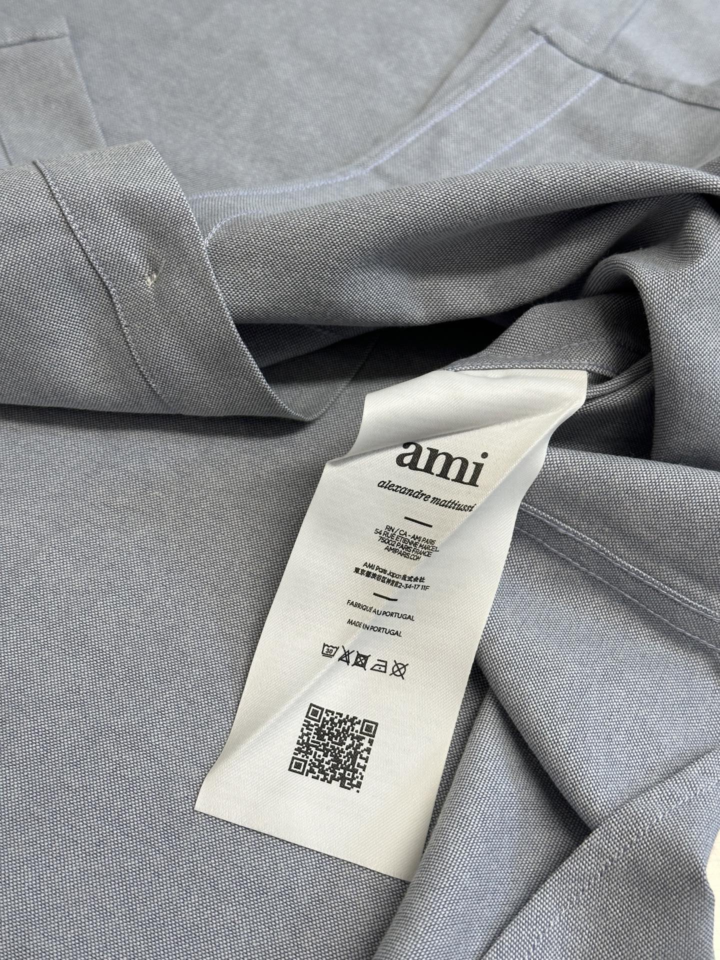 Ami Paris Boxy Fit Cotton Shirt（HSH230CO0031-450）