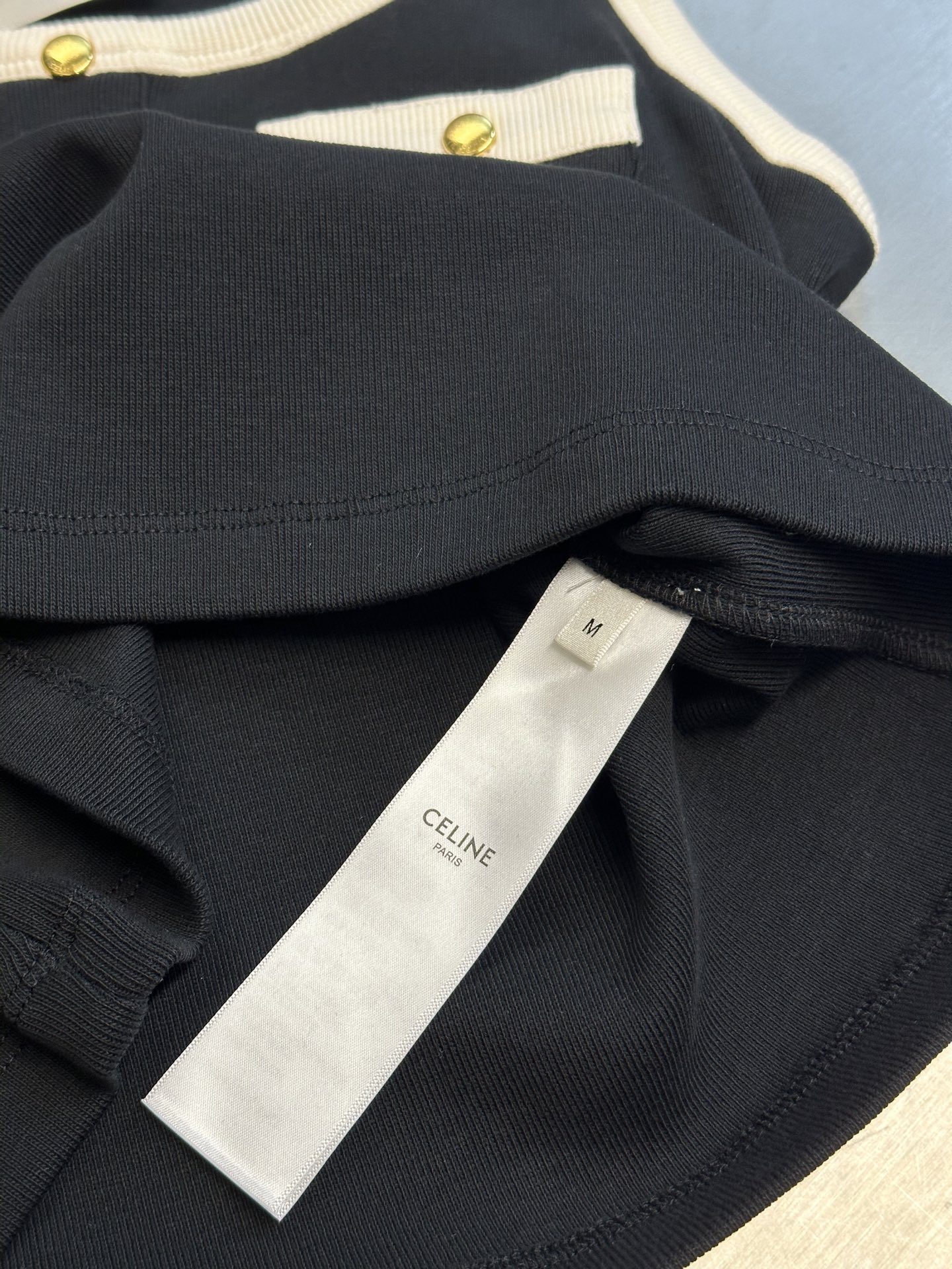 CELINE COTTON JERSEY CROP TANK TOP（RX03A0Q12-38ZD）