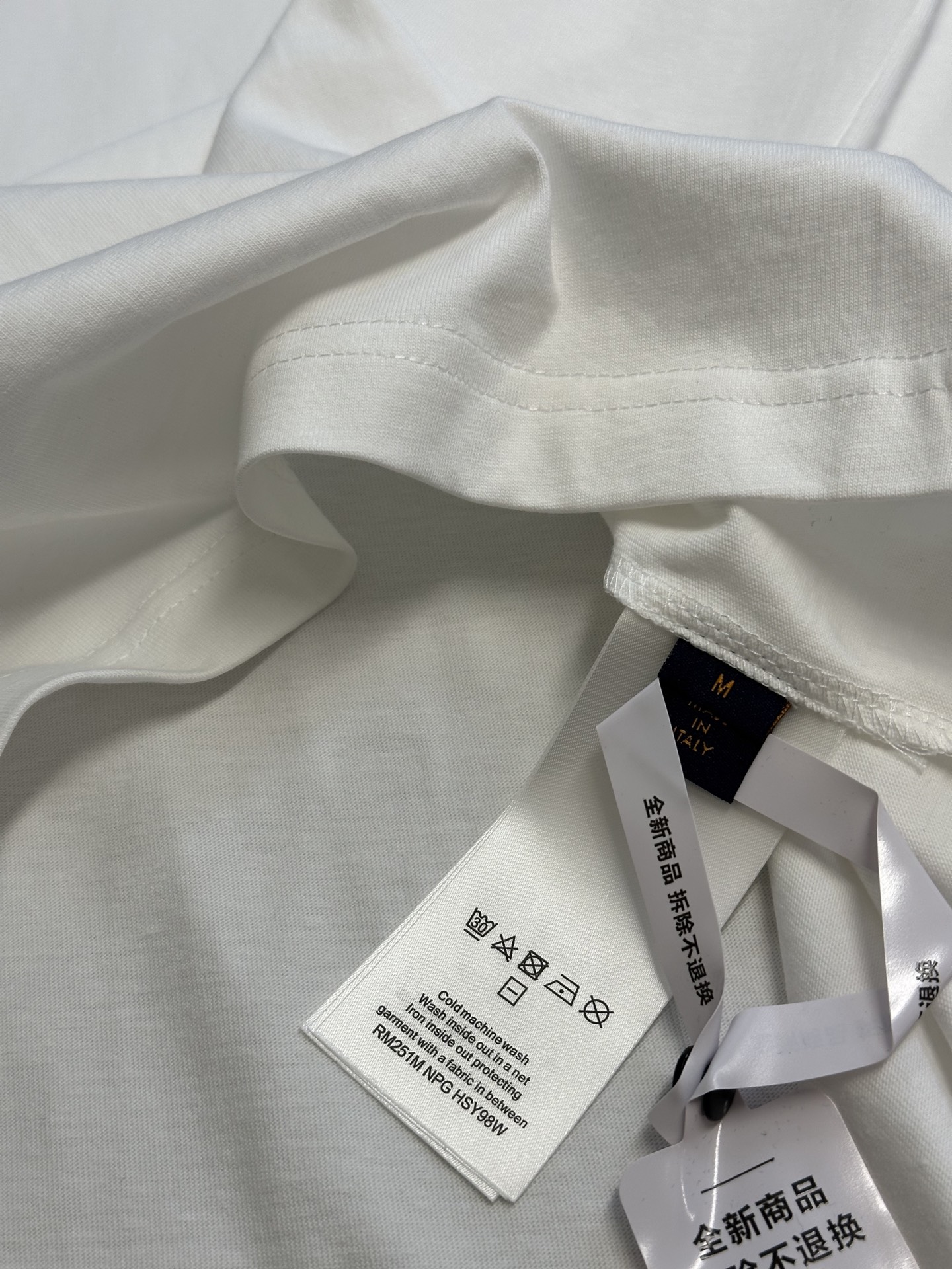 LOUIS VUITTON America's Cup Embossed Logo Embroidered Crew Neck T-Shirt（1AFVUX）