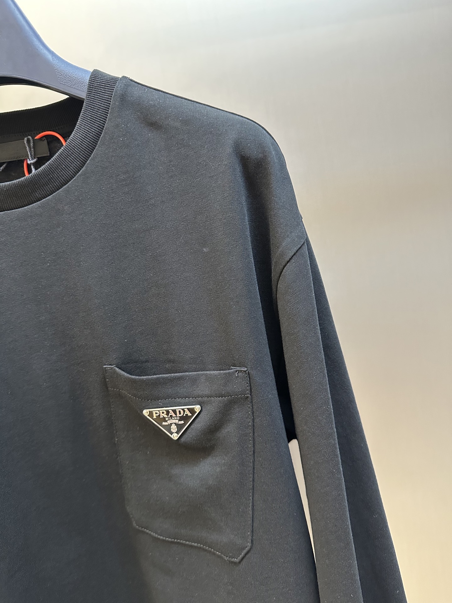 PRADA  Logo Cotton T-Shirt (34642-10UP-F0009-S-232）